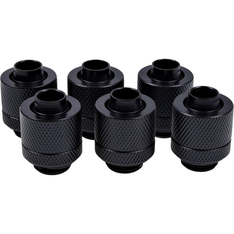 Alphacool eiszapfen 13 10mm compression fitting verbinding (zwart, 6 stuks)