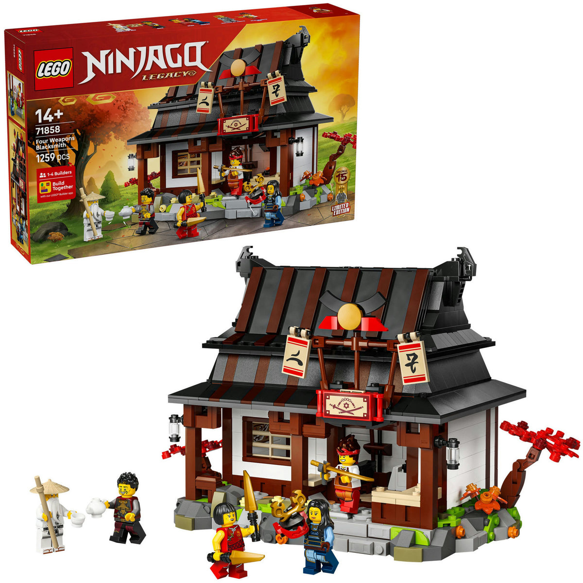 Lego ® ninjago® 15-jarig jubileum: smederij de vier wapens - 71858
