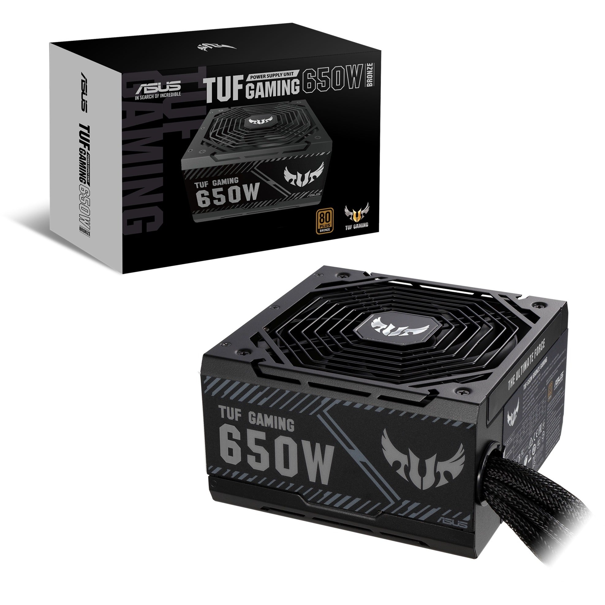 Asus tuf gaming 650b 650 watt voeding (zwart, 4x pcie)