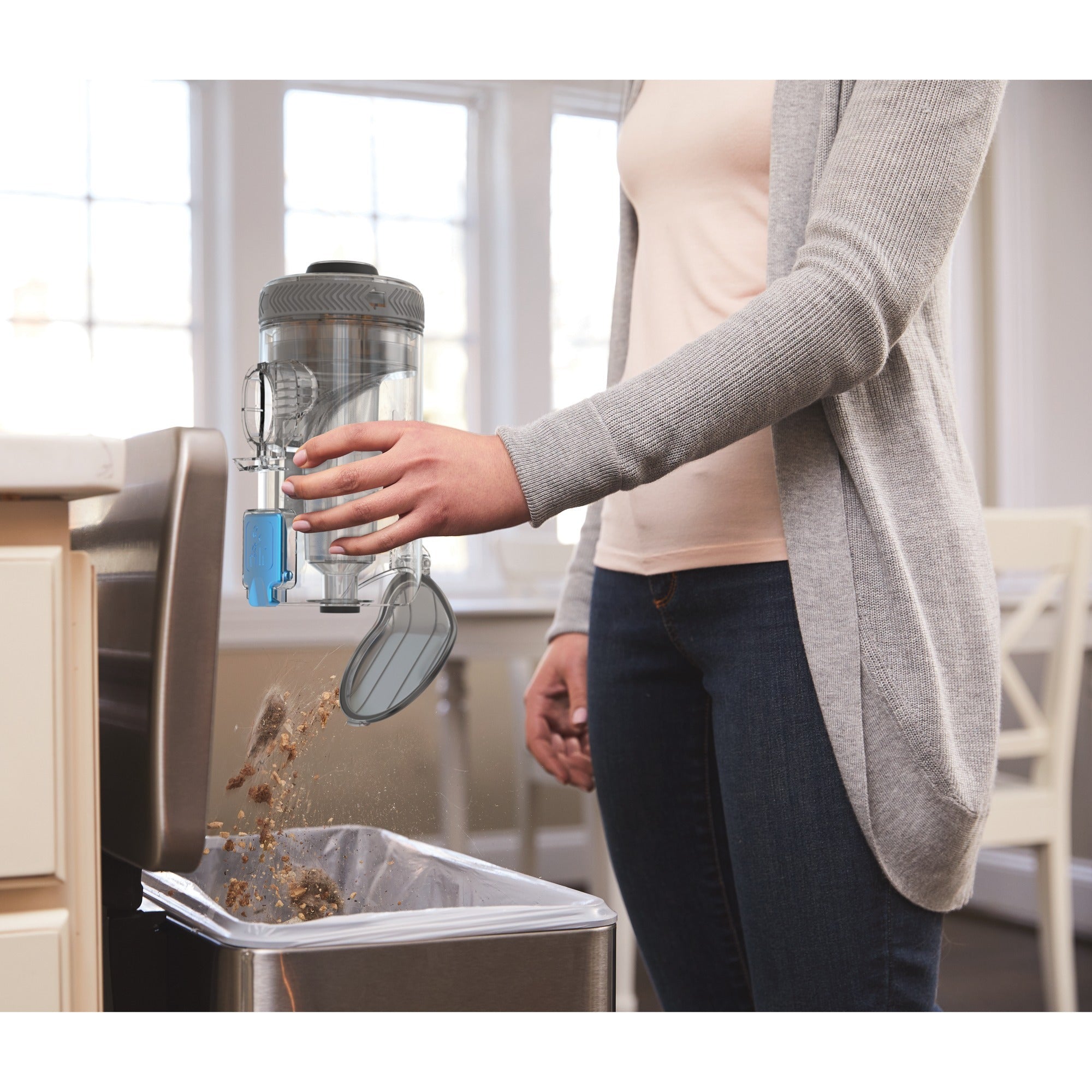 Black+decker 36v 4-in-1 steelstofzuiger (lichtblauw grijs)