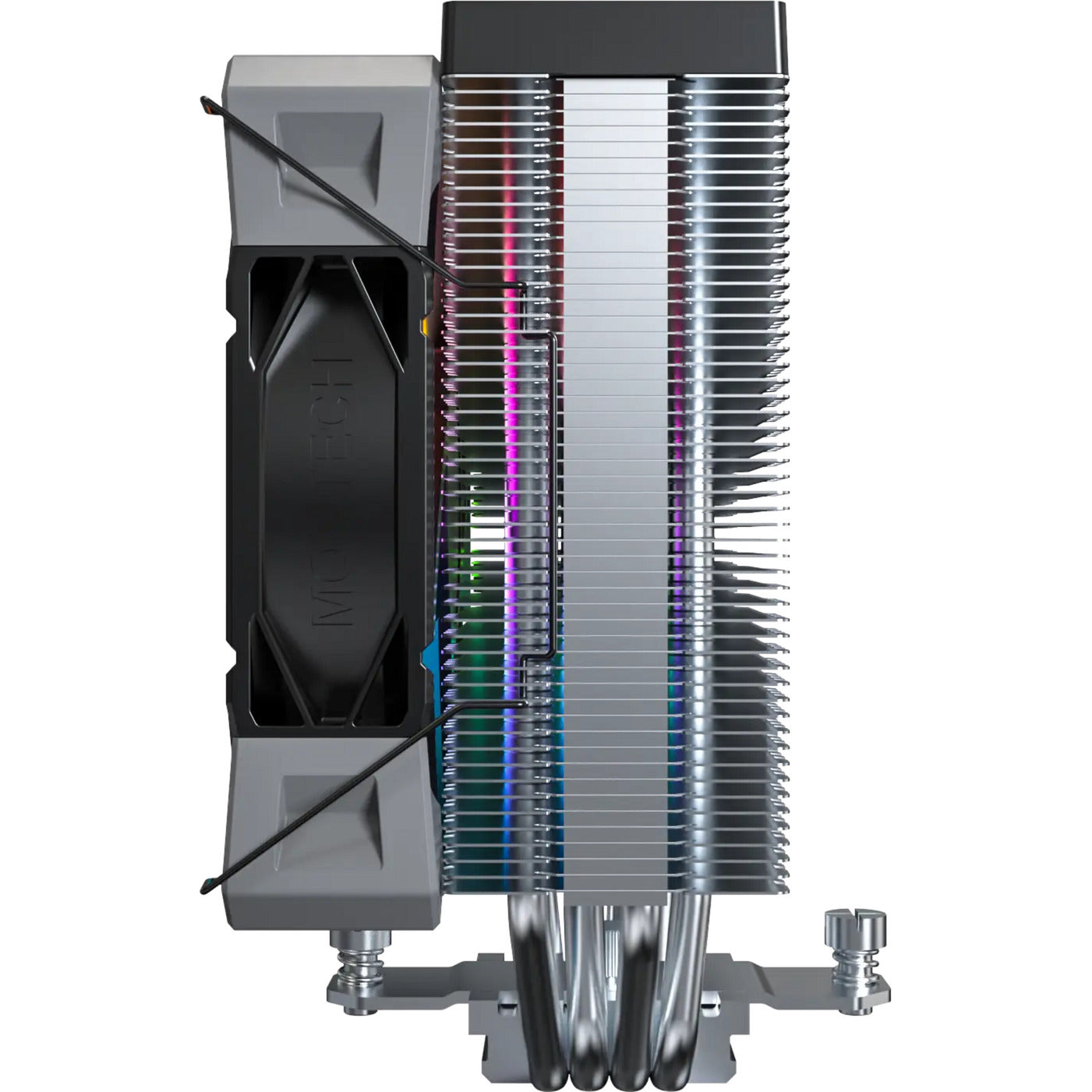Montech nx400 argb cpu-koeler (zwart, 4-pin pwm)