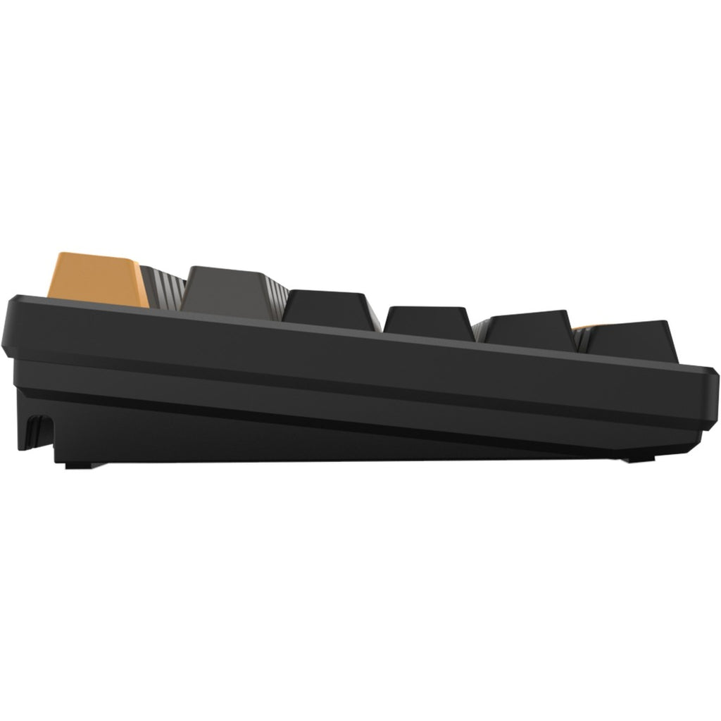 Helloganss hs87t gg01, toetsenbord (wit, us lay-out, gateron yellow, tkl, rgb leds, pbt doubleshot keycaps, hot swap, 2,4 ghz bluetooth usb-c)