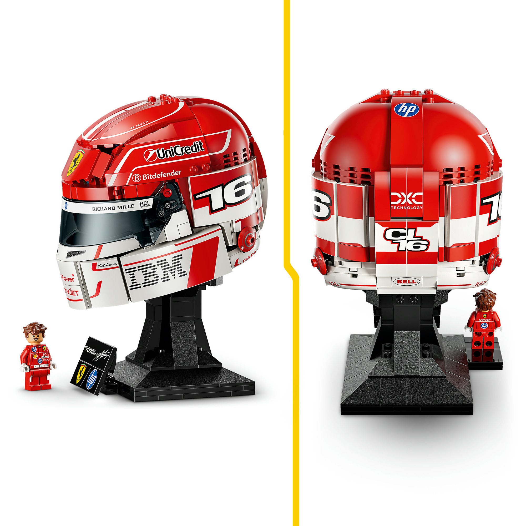 Lego editions 43014 scuderia ferrari hp helm van charles leclerc