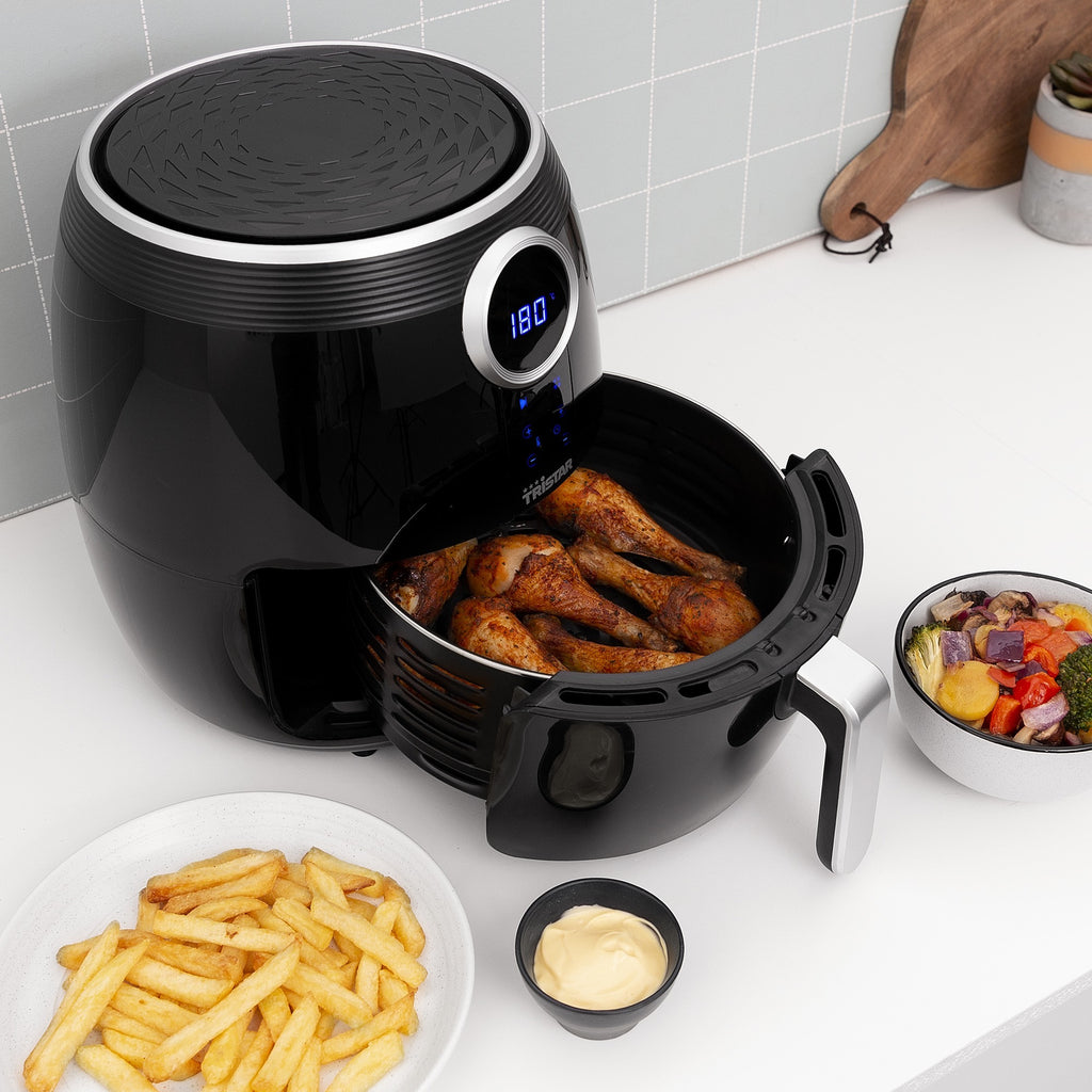 Tristar fr-6956 digitale crispy fryer heteluchtfriteuse (zwart, 4.5 liter)
