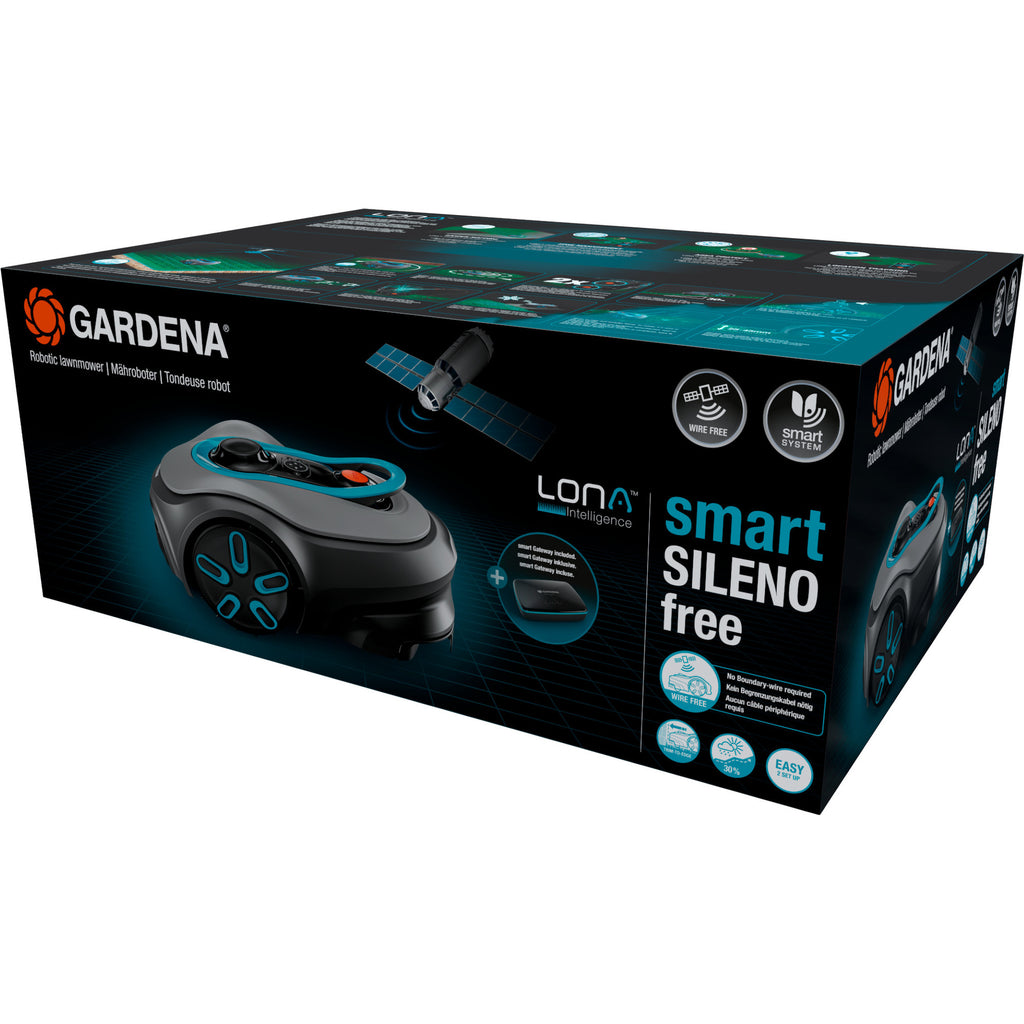 Gardena smart sileno free 1200 m² robotmaaier (zwart groen)