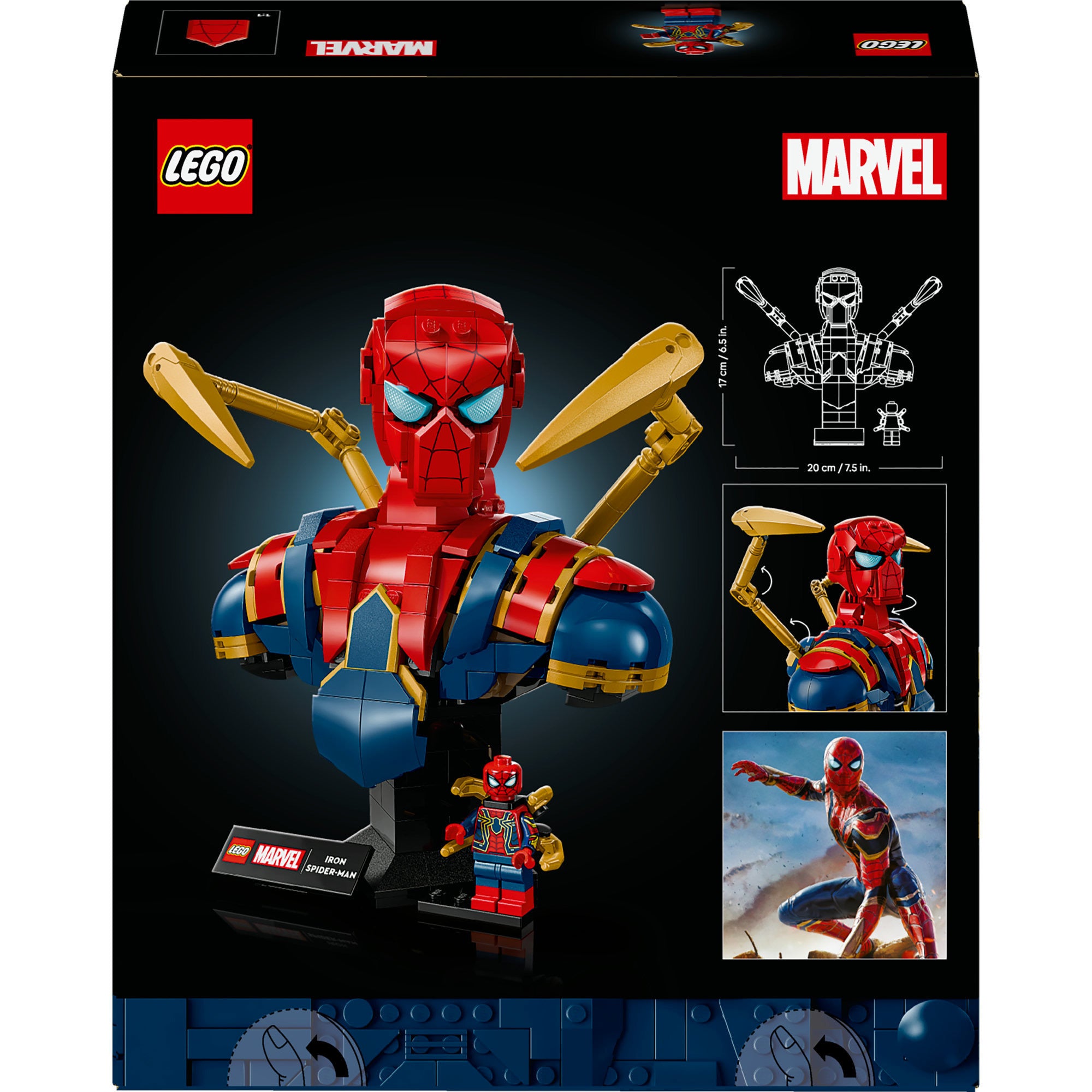 Lego Superhelden 76326 Iron Spider-Man Büste