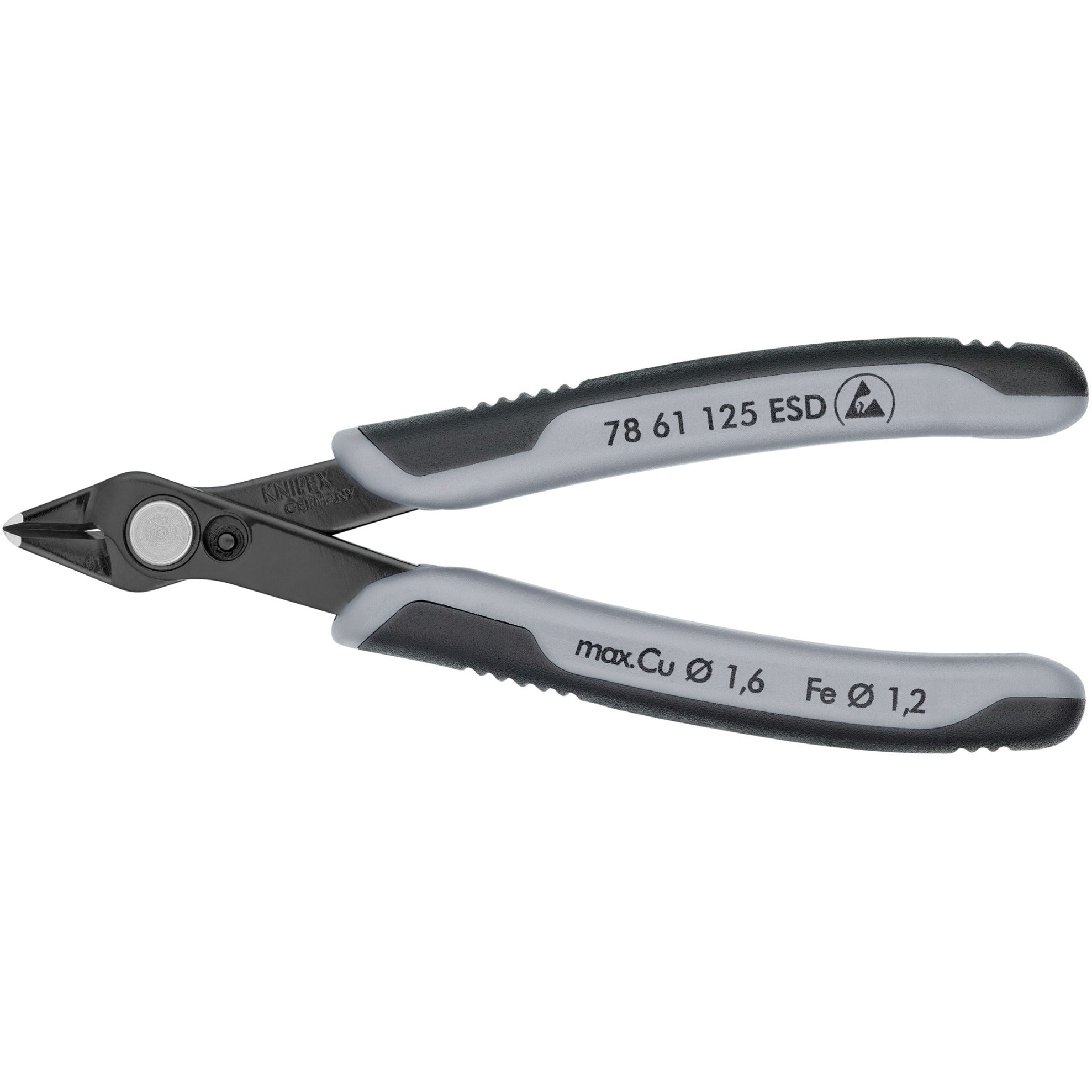 Knipex 78 61 125 esd zijsnijtang 64 hrc 125mm esd