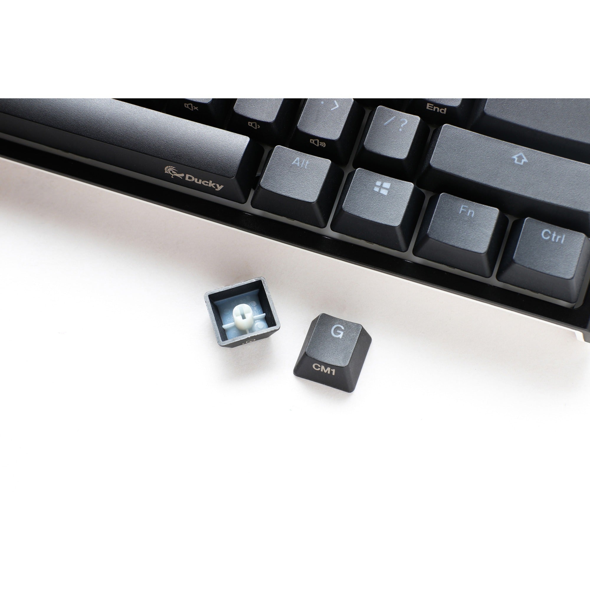 Ducky one 2 pro mini classic, gaming toetsenbord (zwart, us lay-out, cherry mx silent red, rgb led, double-shot pbt, quack mechanics, 60%)