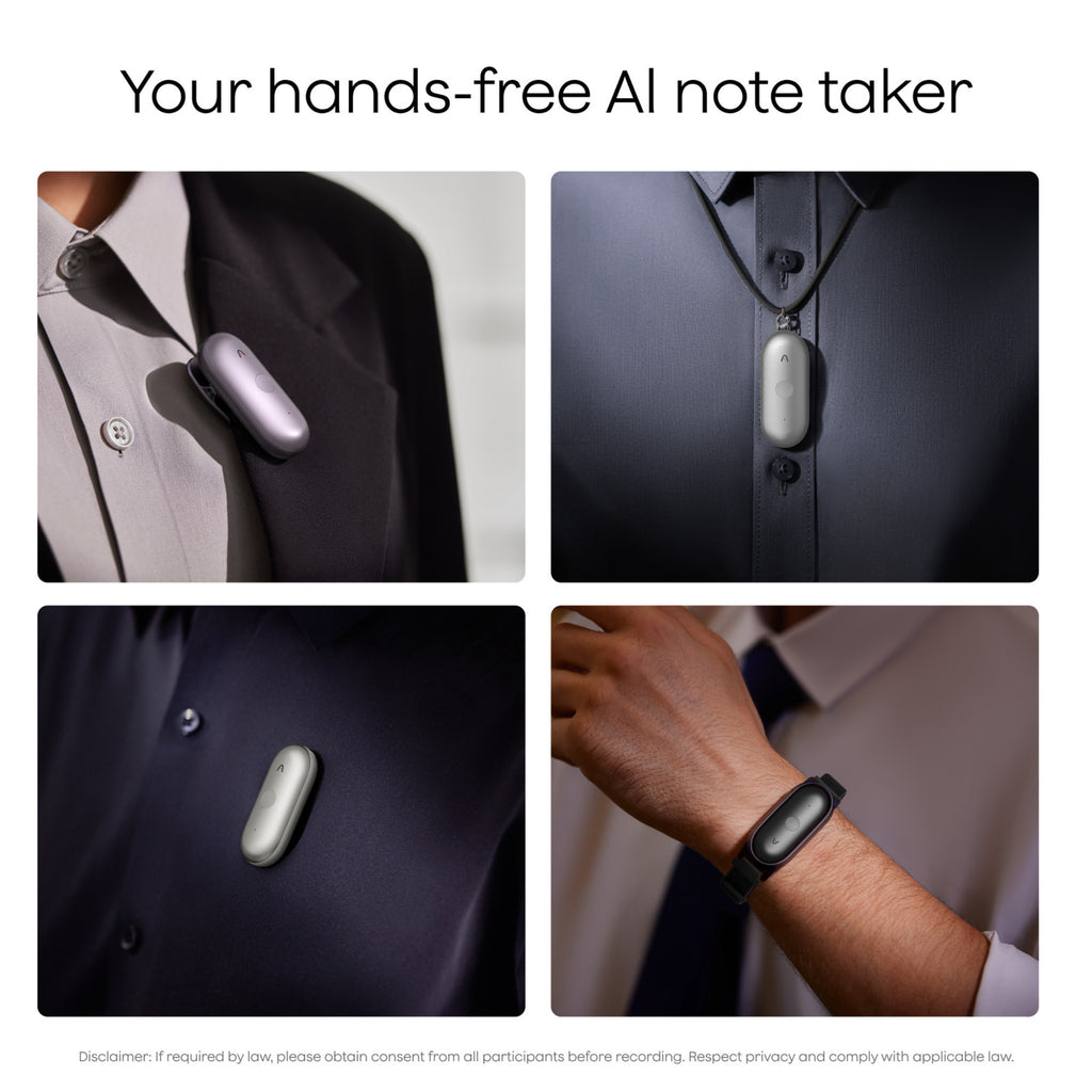 Plaud notepin s dicteerapparaat (zwart, 64 gb, bluetooth 5.2 ble (bluetooth low energy) wi-fi)