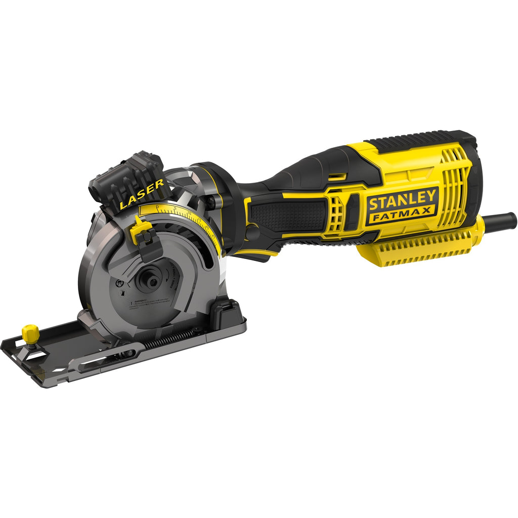Stanley fatmax 650w multimateriaalzaag handcirkelzaag (geel zwart, met koffer)