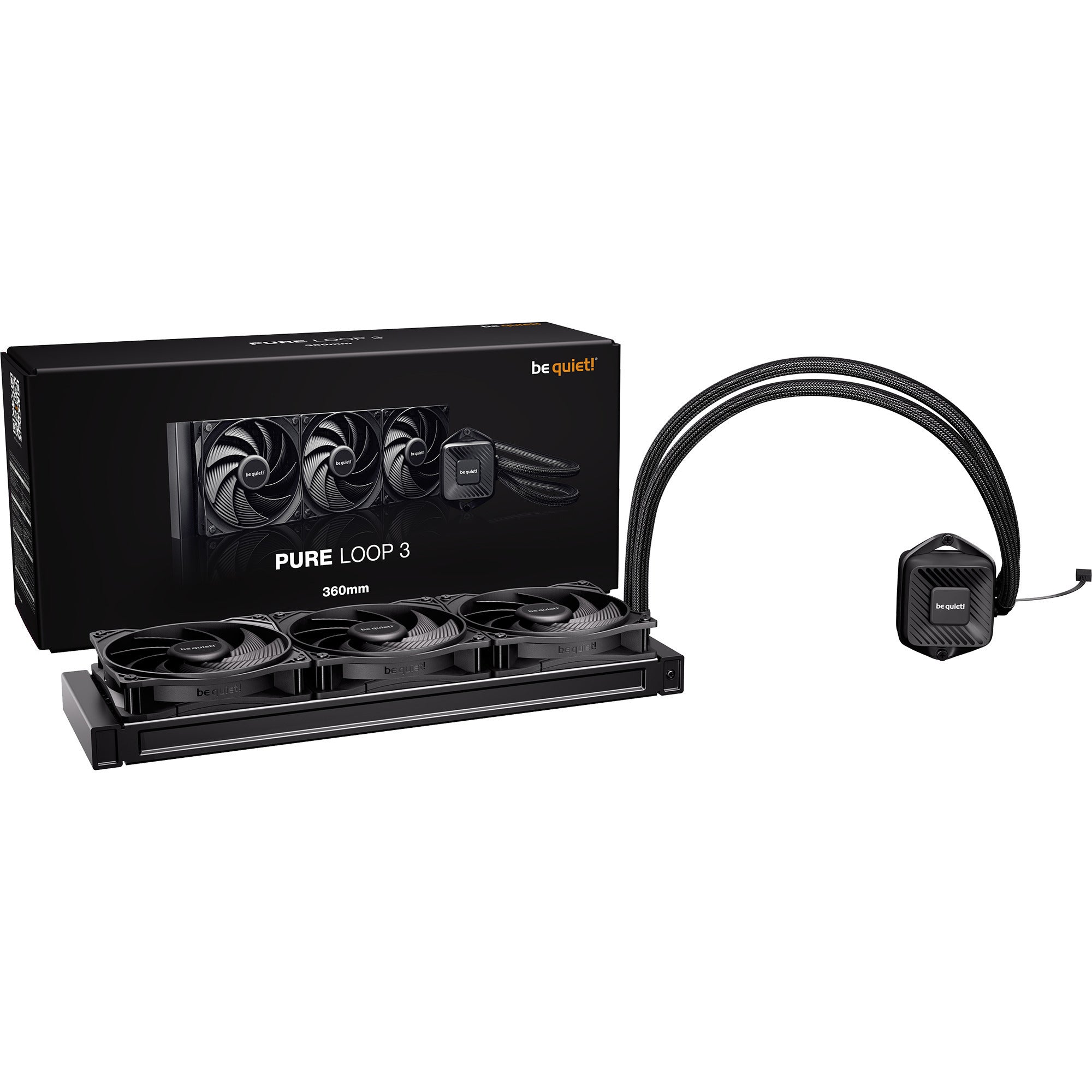 Be quiet! pure loop 3 360 waterkoeling (zwart, pwm)