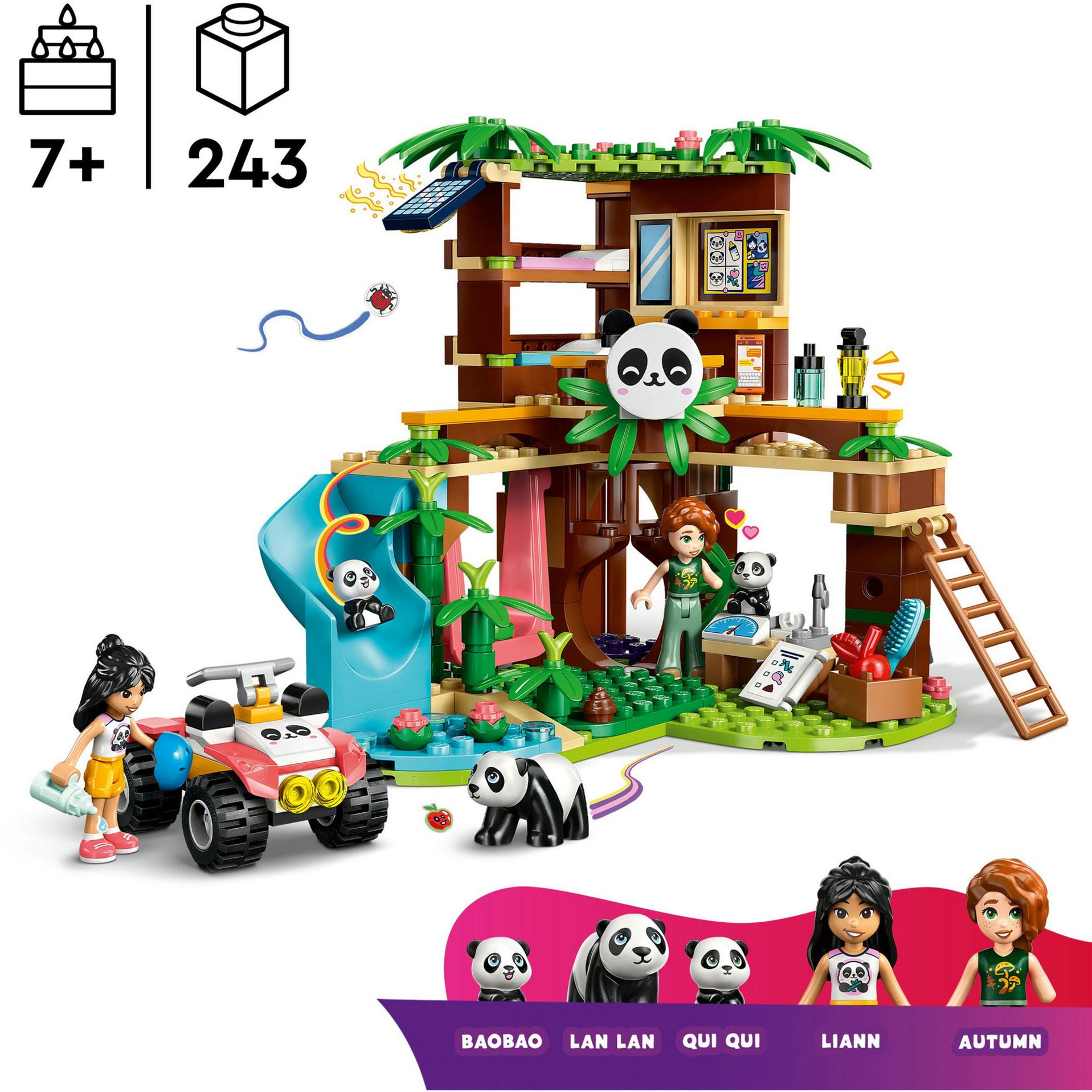 Lego ® friends de pandaopvang, bouwset, speelgoed - 42648