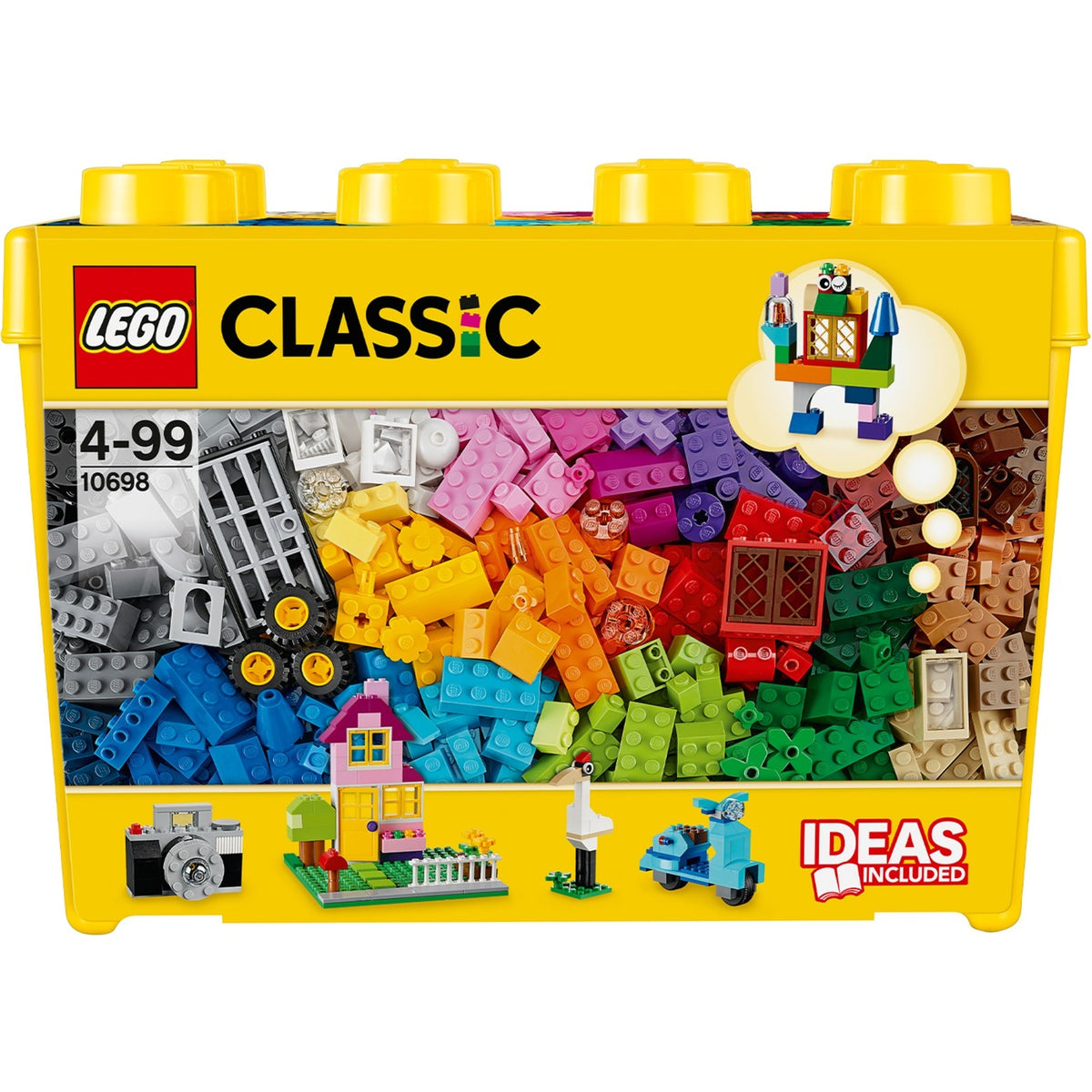 Lego classic - creatieve grote opbergdoos constructiespeelgoed (10698)