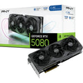Pny geforce rtx 5080 oc grafische kaart (dlss 4, 3x displayport, 1x hdmi 2.1)