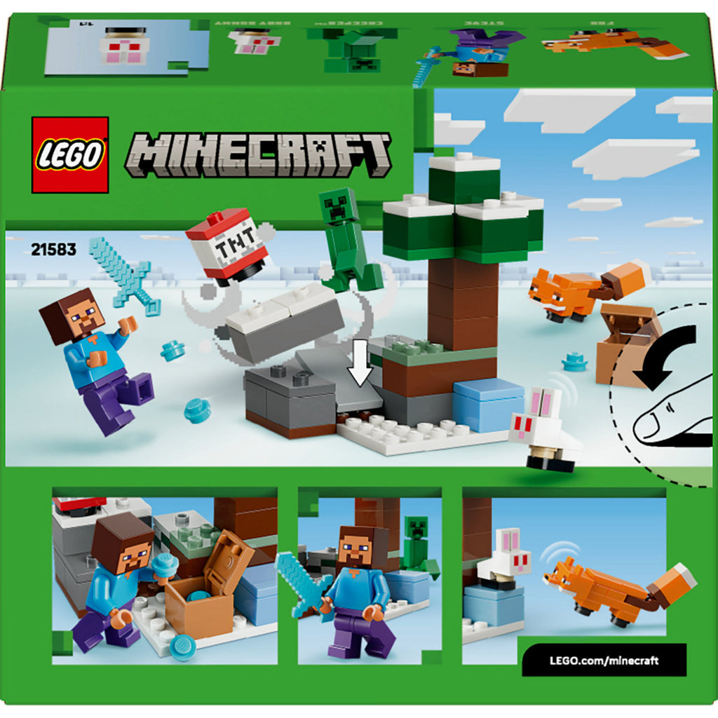 LEGO Minecraft Steves Taiga-Abenteuer Bauspielzeug