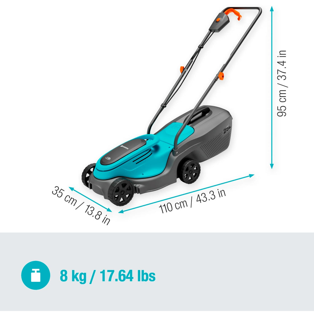 Gardena accugrasmaaier powermax 30 18v p4a solo (zwart turquoise, accu en oplader niet inbegrepen, power for all alliance)
