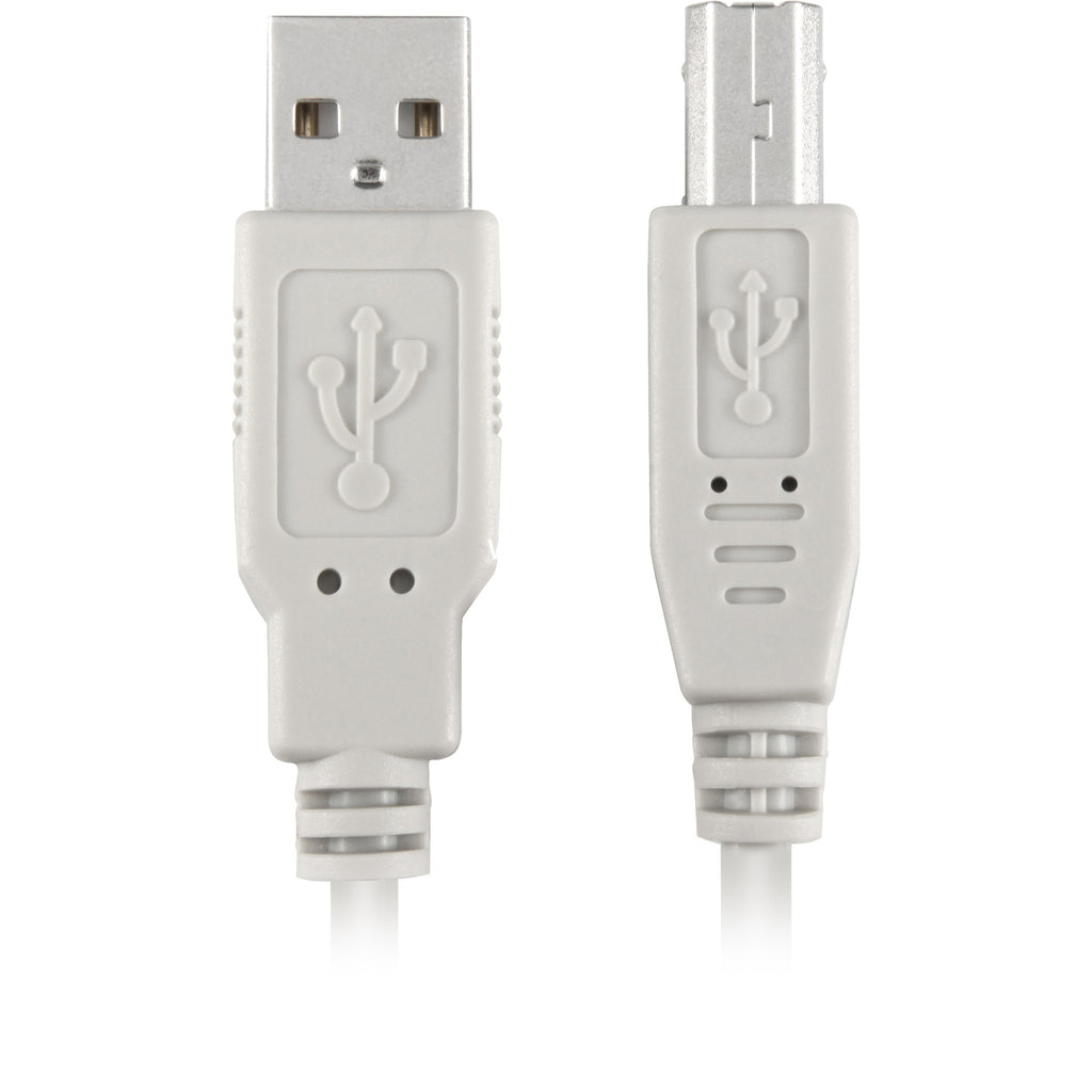 Sharkoon usb-a 2.0 > usb-b kabel (grijs, 0,5 meter)