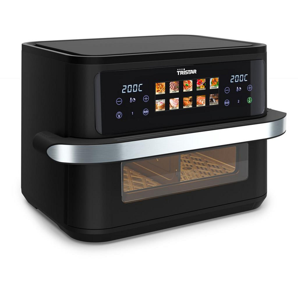 Tristar fr-9078 dualzone flex airfryer heteluchtfriteuse (zwart, 10 liter, 2800 watt)