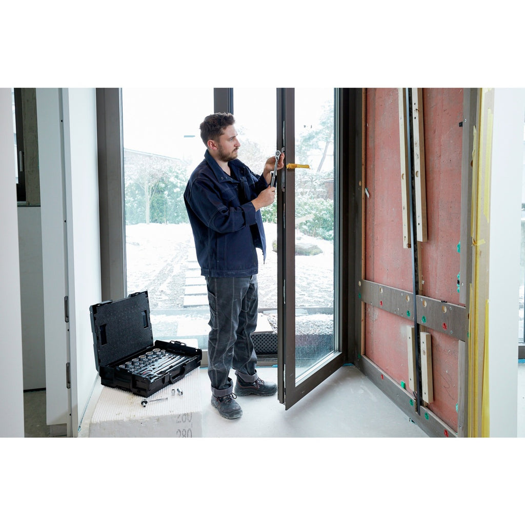 Wiha dopsleutel- en bitset 1 4 en 1 2 (60-dlg. incl. l-boxx)