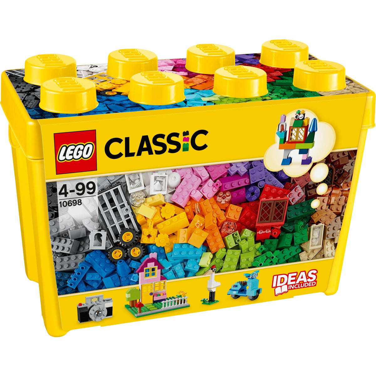 Lego classic - creatieve grote opbergdoos constructiespeelgoed (10698)