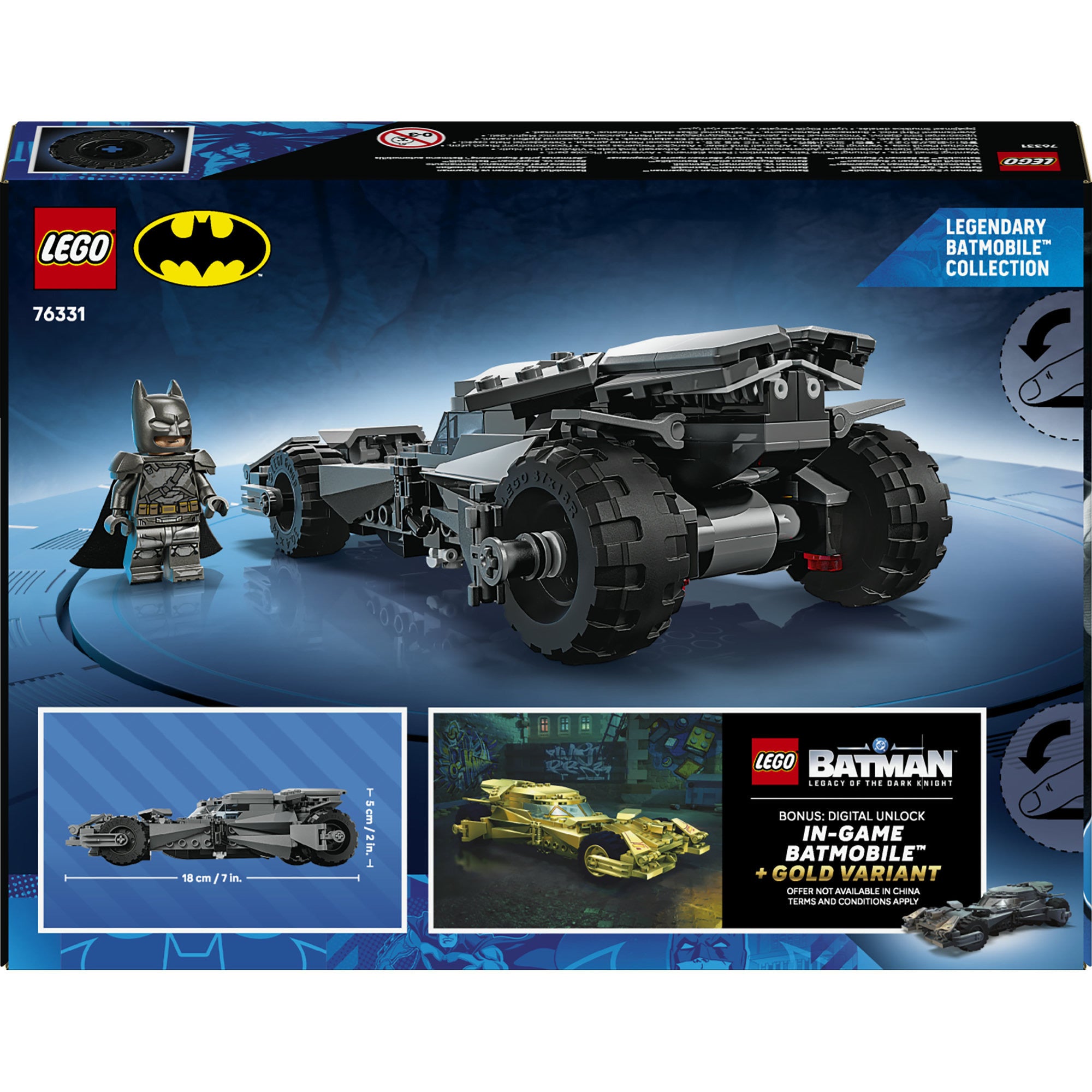 LEGO Superhelden 76331 Batman vs. Superman Batmobil