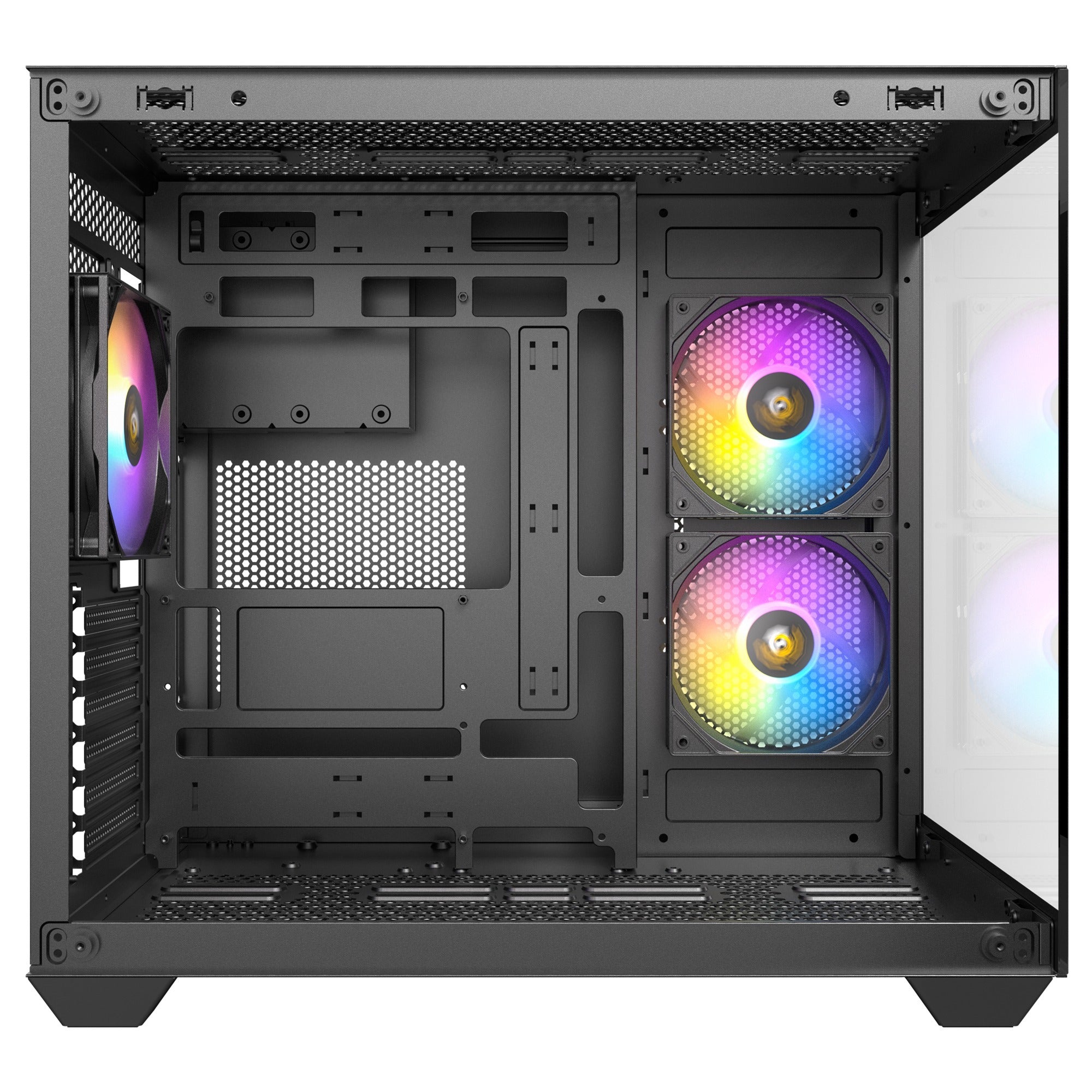 Antec cx800 argb midi tower behuizing (zwart | 2x usb-a | tempered glass)