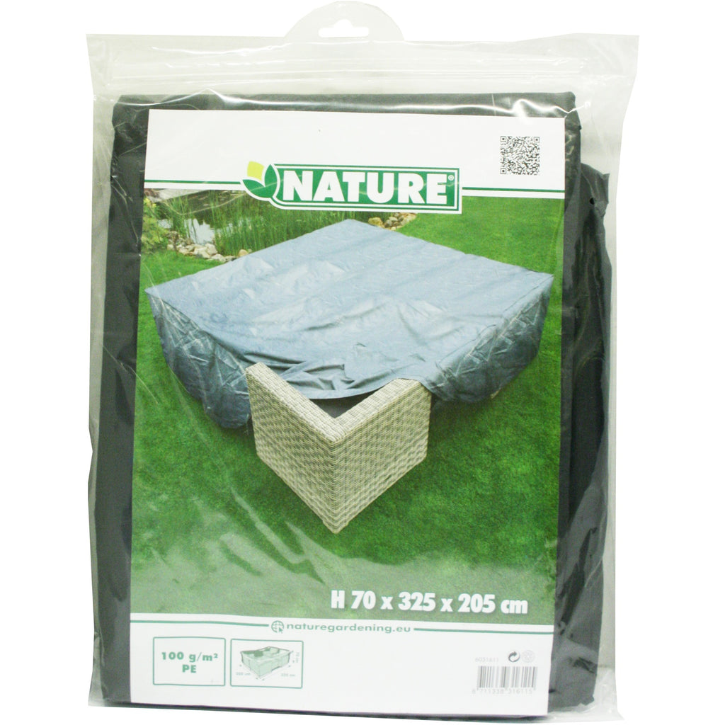 Nature tuinmeubelafdekhoes voor loungeset afdekking (grijs, 6031611)
