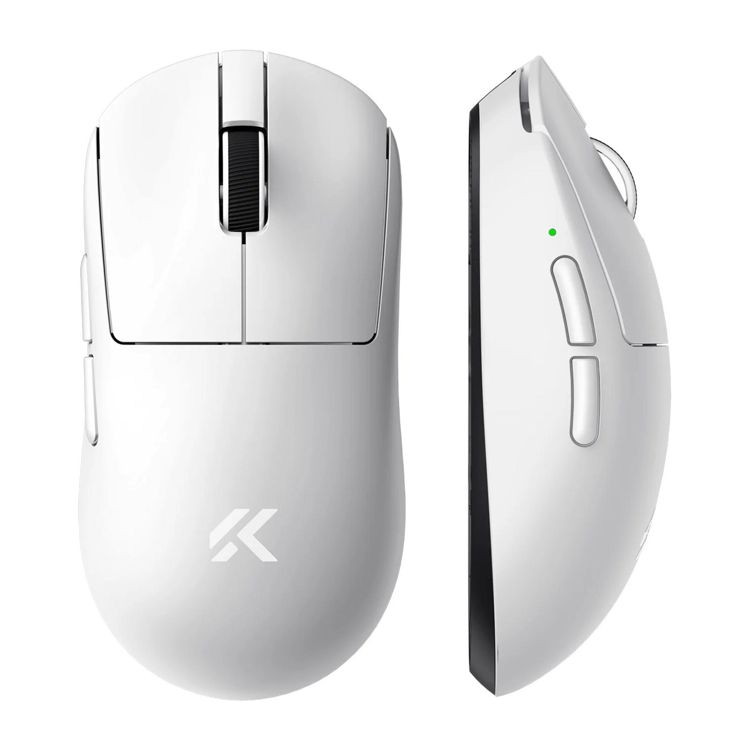 Mchose a7 v2 ultra gaming muis (wit, 42.000 dpi, 8k, 2.4 ghz bluetooth usb-c)