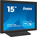 Iiyama prolite t1531sr-b1s 15 touchscreen monitor (zwart (mat), 1x displayport, 1x hdmi, 1x vga)