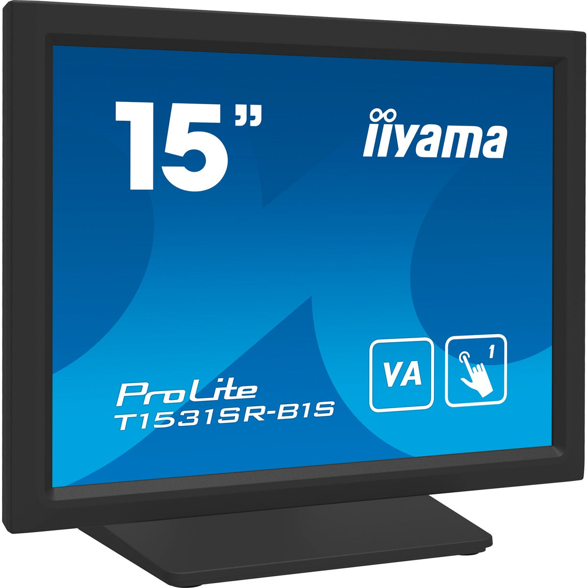 Iiyama prolite t1531sr-b1s 15 touchscreen monitor (zwart (mat), 1x displayport, 1x hdmi, 1x vga)