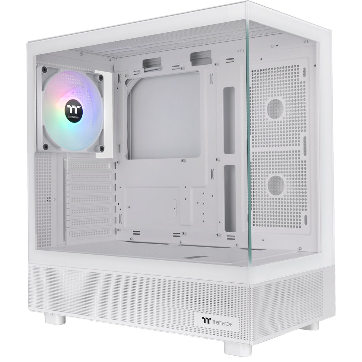 Thermaltake view 270 tg argb - snow midi tower behuizing (wit | 2x usb-a | 1x usb-c | rgb | tempered glass)