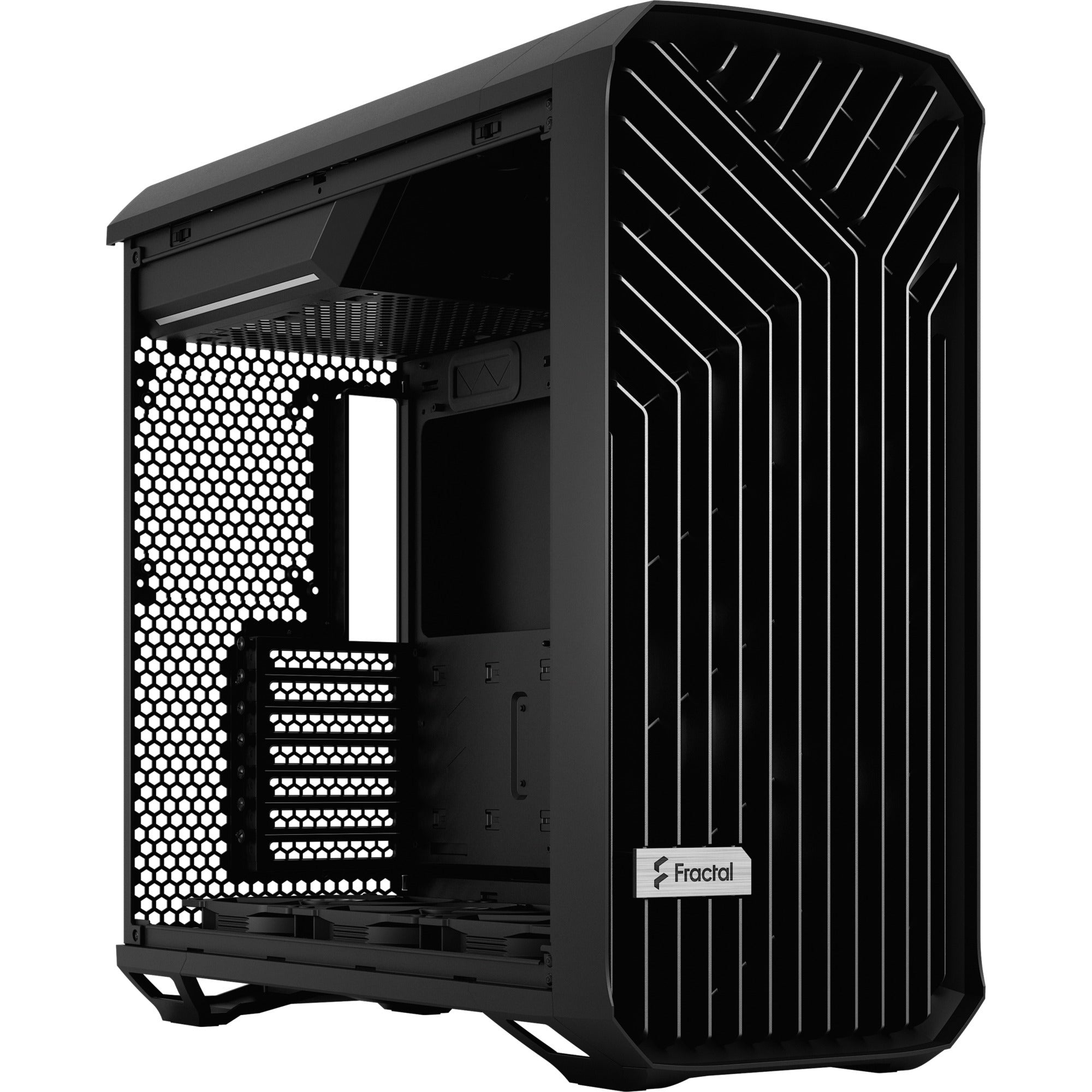 Fractal design torrent black solid midi tower behuizing (zwart | 2x usb-a | 1x usb-c)