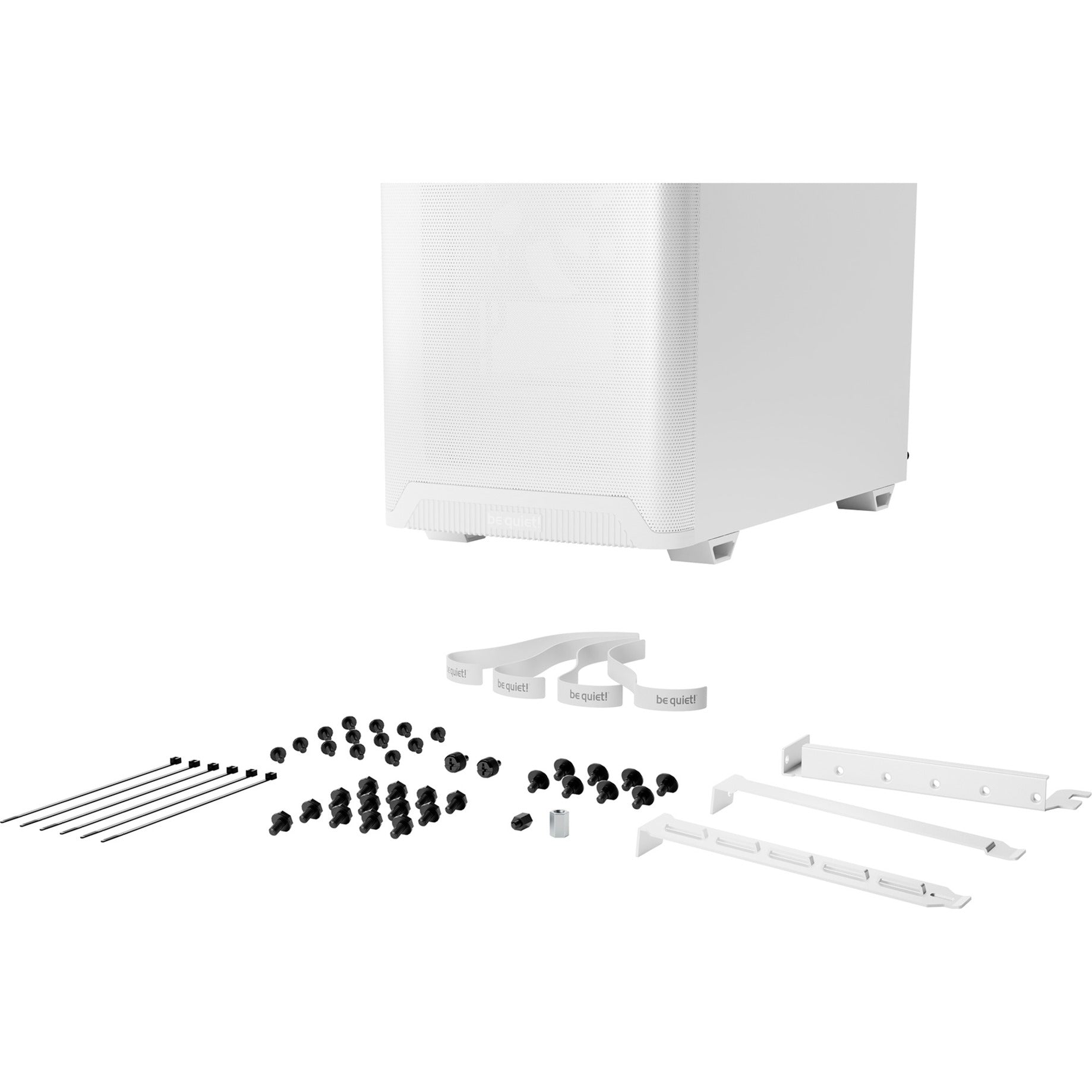Be quiet! pure base 501 lx midi tower behuizing (wit | 2x usb-a | 1x usb-c | rgb | tempered glass)