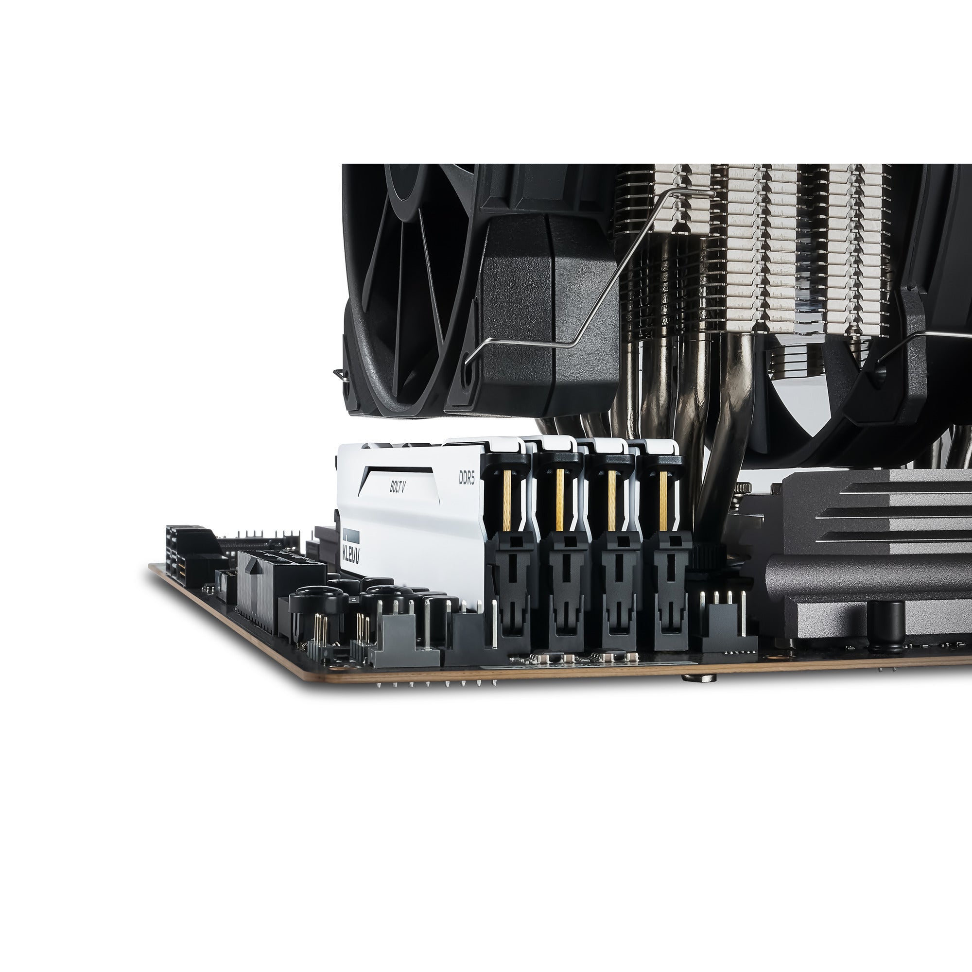 Klevv bolt v 32 gb ddr5-6000 (2x 16 gb) werkgeheugen (wit, kd5agua80-60a300i, xmp 3.0, expo)