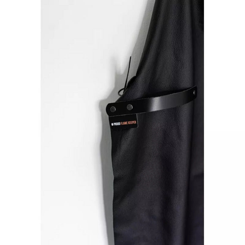 Kamado joe leren schort (bruin, one size fits all)