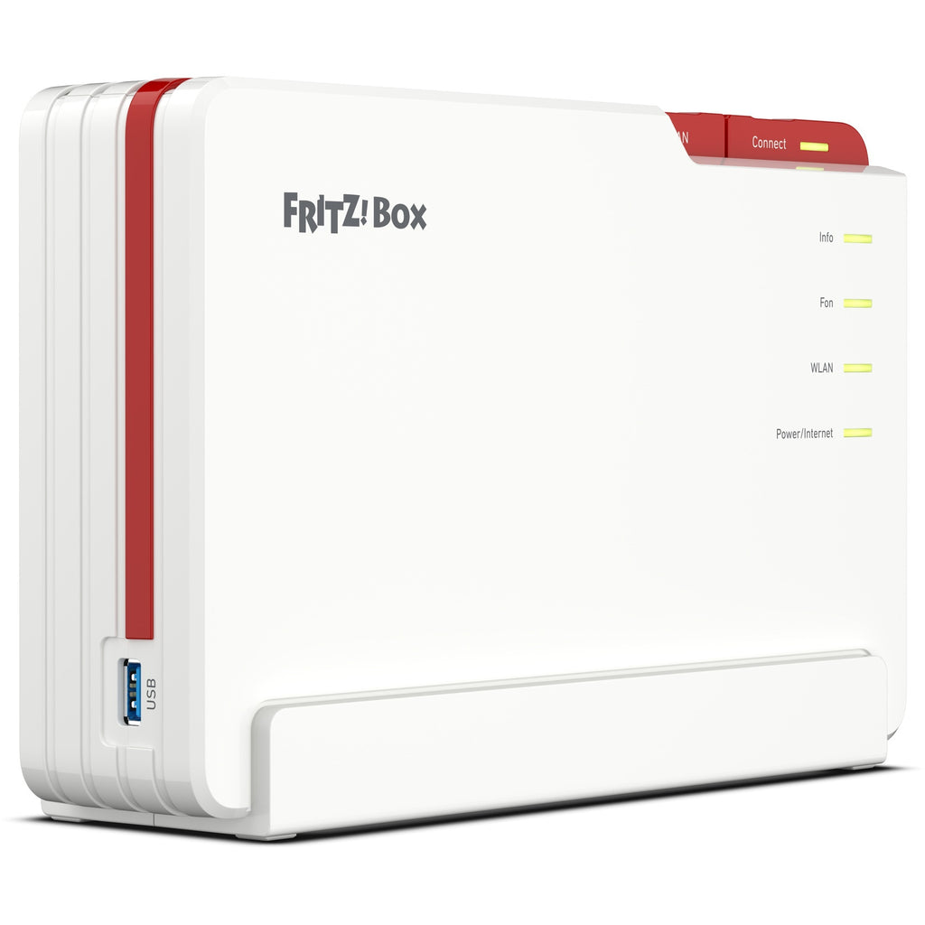 Fritz! box 5690 pro edition international router (wit rood, mesh wi-fi)