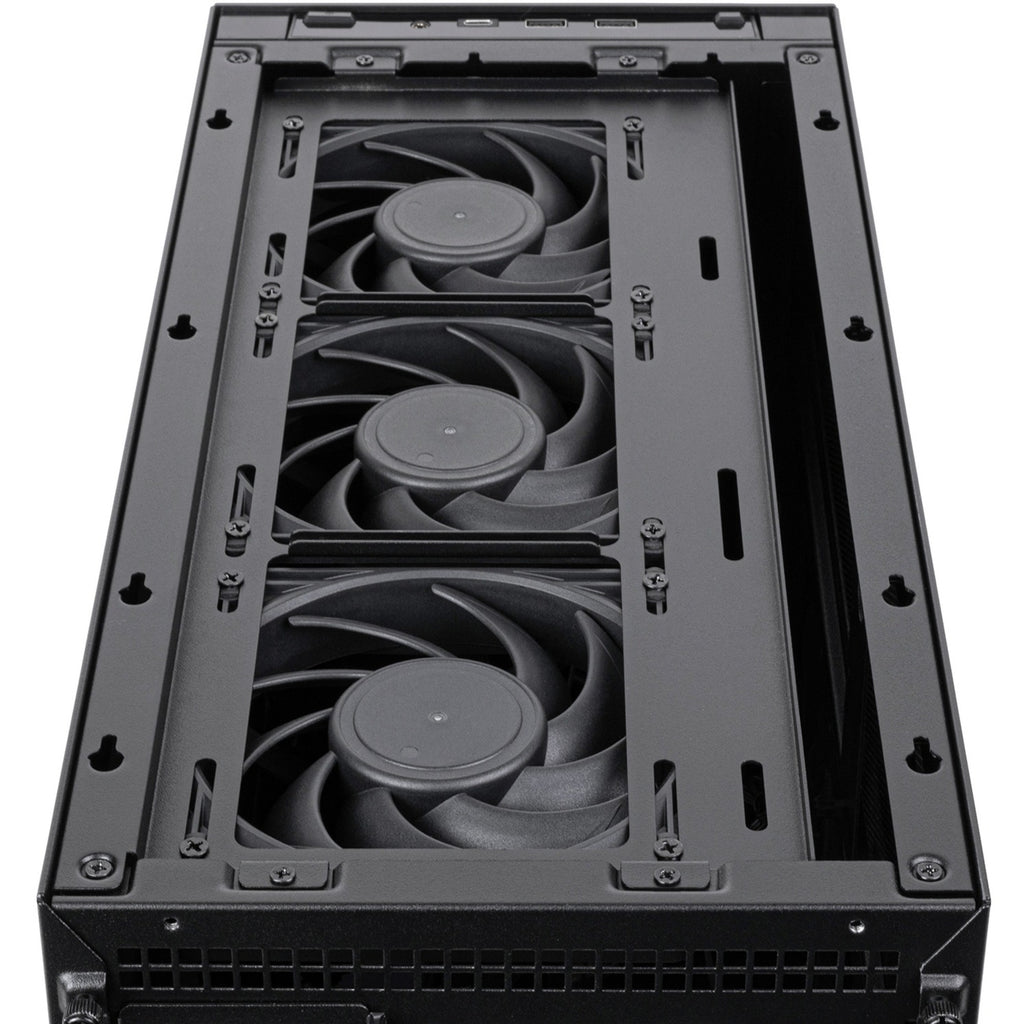 Silverstone sugo 17 mini tower behuizing (zwart | 2x usb-a | 1x usb-c)