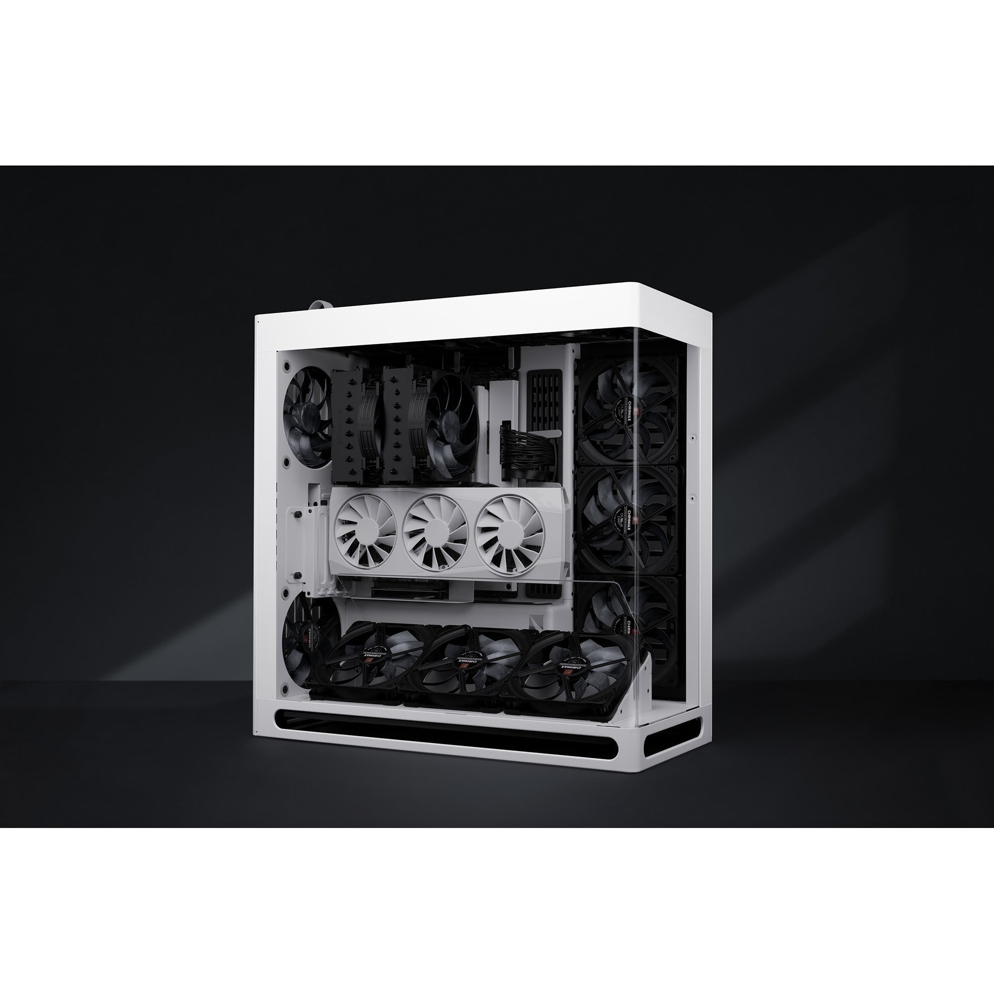 Noctua nf-a14x25r g2 pwm chromax.black case fan (zwart, 140 x 140 x 25 mm)