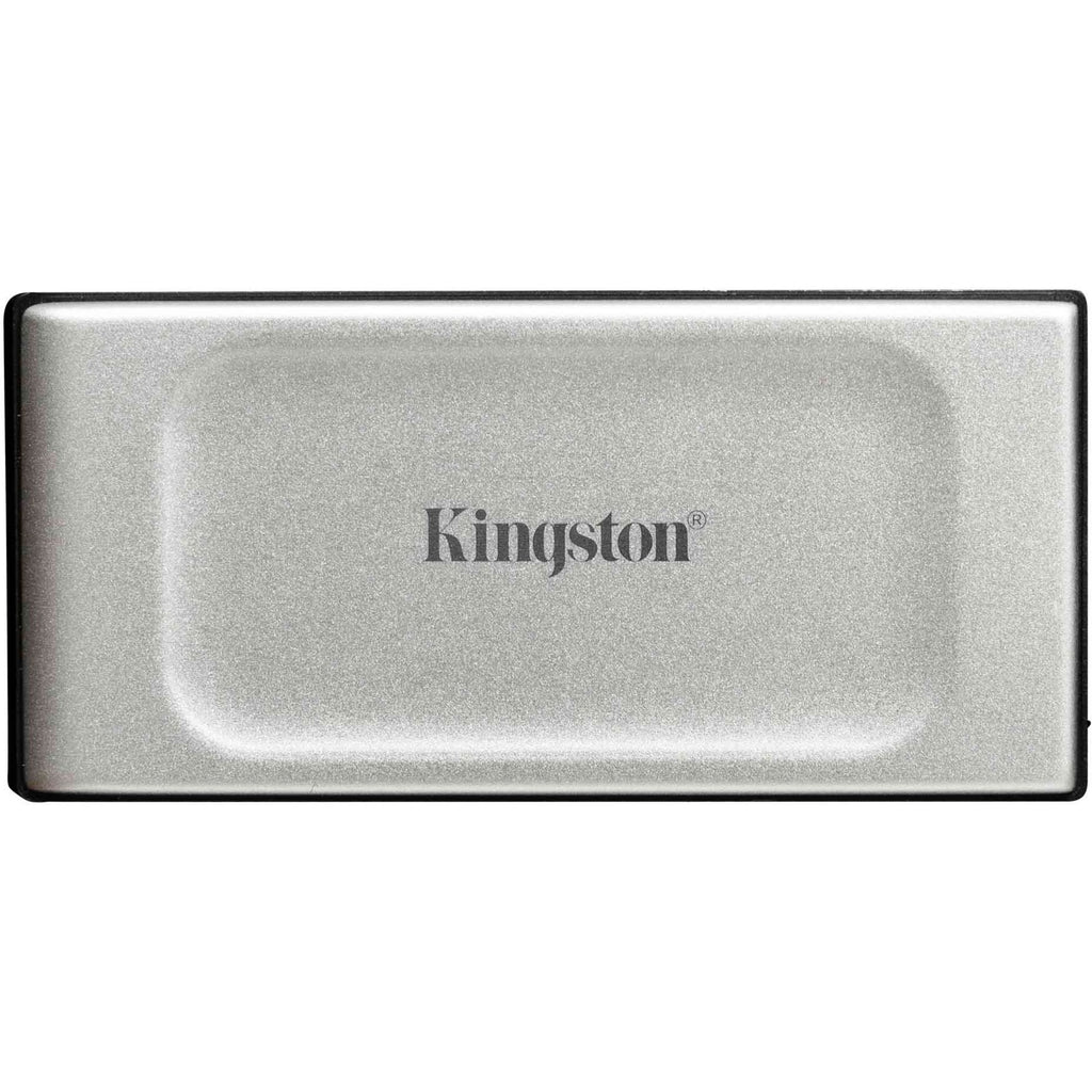 Kingston xs2000 portable 2 tb externe ssd (zilver zwart, sxs2000 2000g, usb-c 3.2 (20 gbit s))