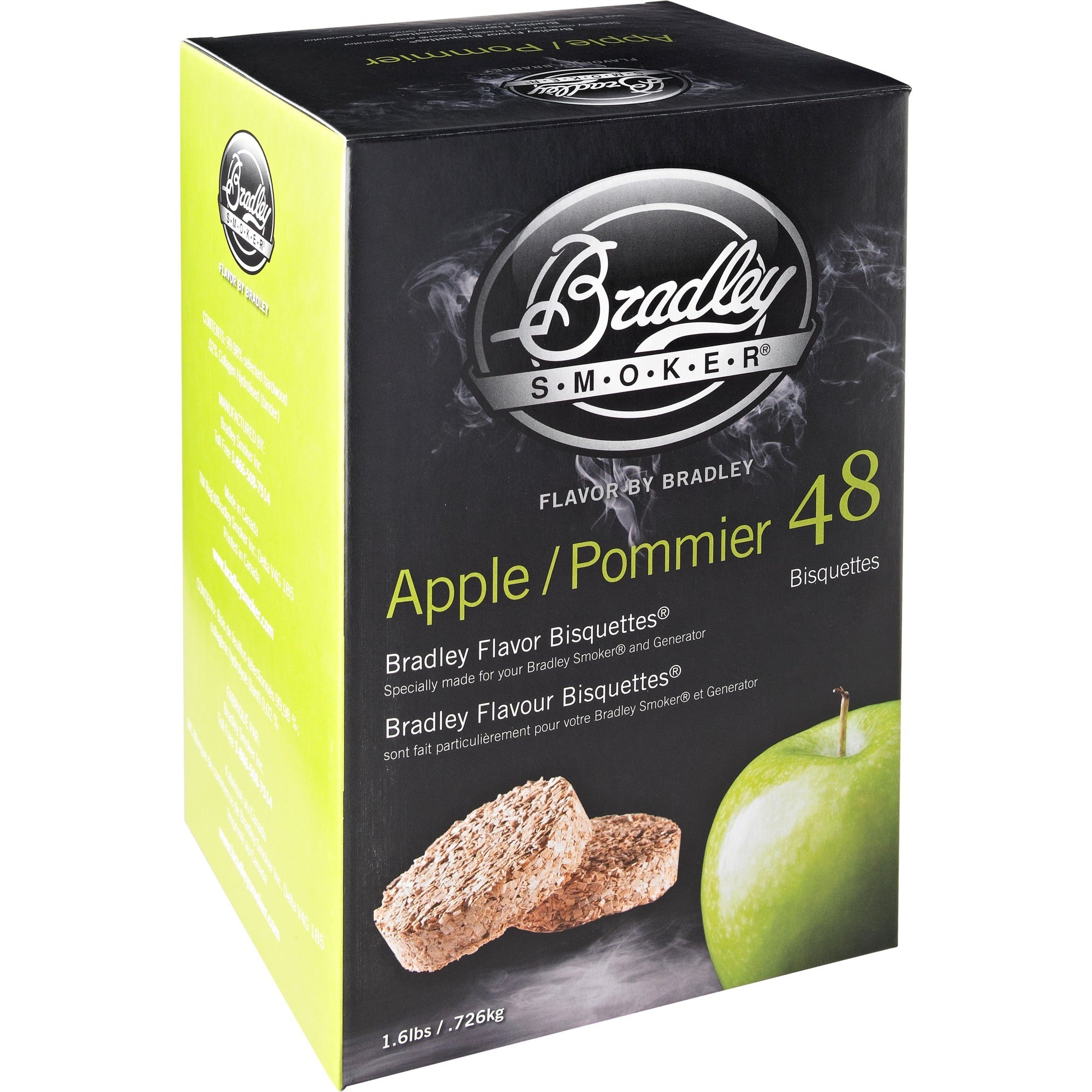 Bradley apple wood briketten rookhout (48 stuks)