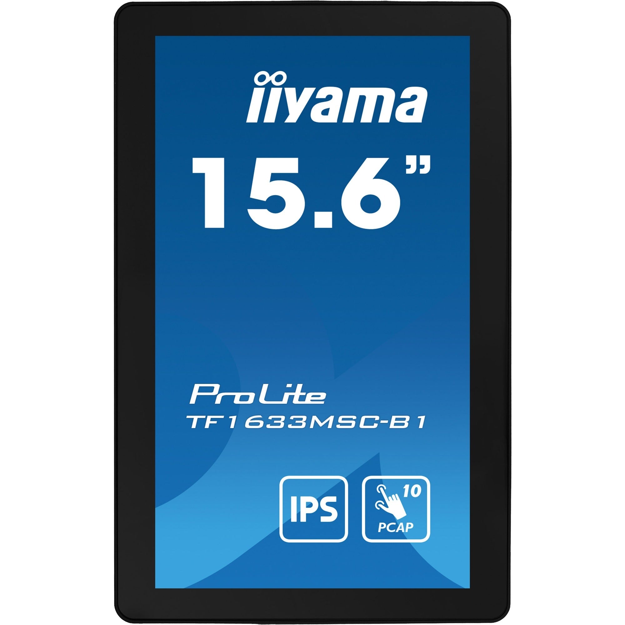 Iiyama prolite tf1633msc-b1 15.6 touchscreen monitor (zwart, hdmi, displayport, 2x usb-a)
