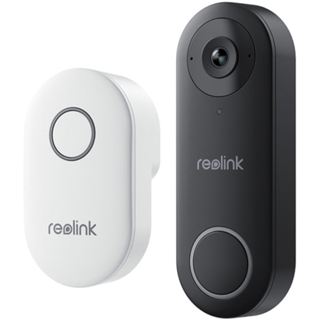 Reolink smart 2k+ bedrade poe videodeurbel met gong (zwart)