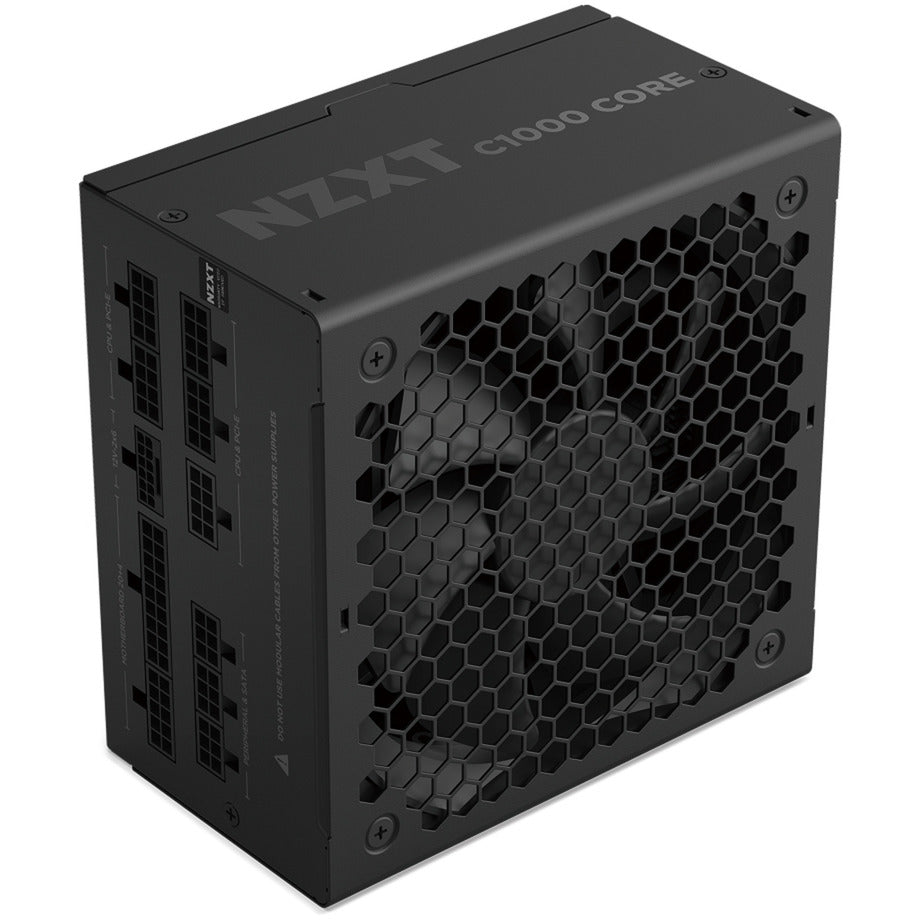 Nzxt c1000 gold core modulaire 1000 watt voeding (zwart, 1x 12v-2x6, 3x pcie)