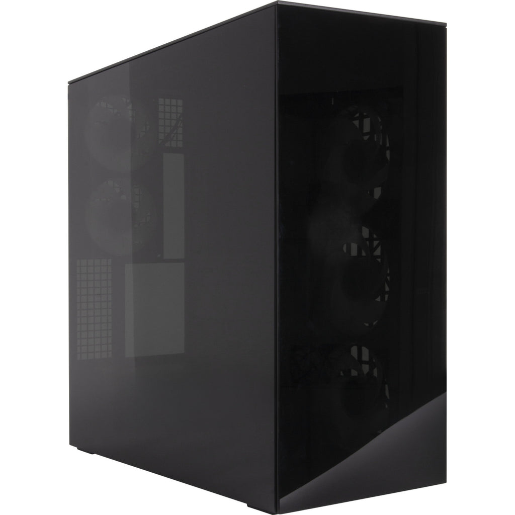 Arctic xtender vg midi tower behuizing (zwart (mat) | 2x usb-a | 1x usb-c | rgb | tempered glass)