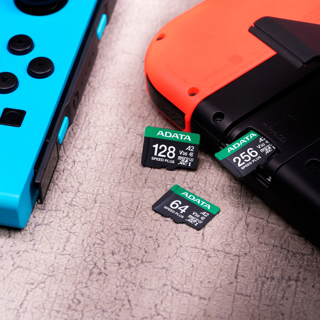 Adata speed plus microsdxc 256 gb geheugenkaart (uhs-i u3, class 10, v30, a2)