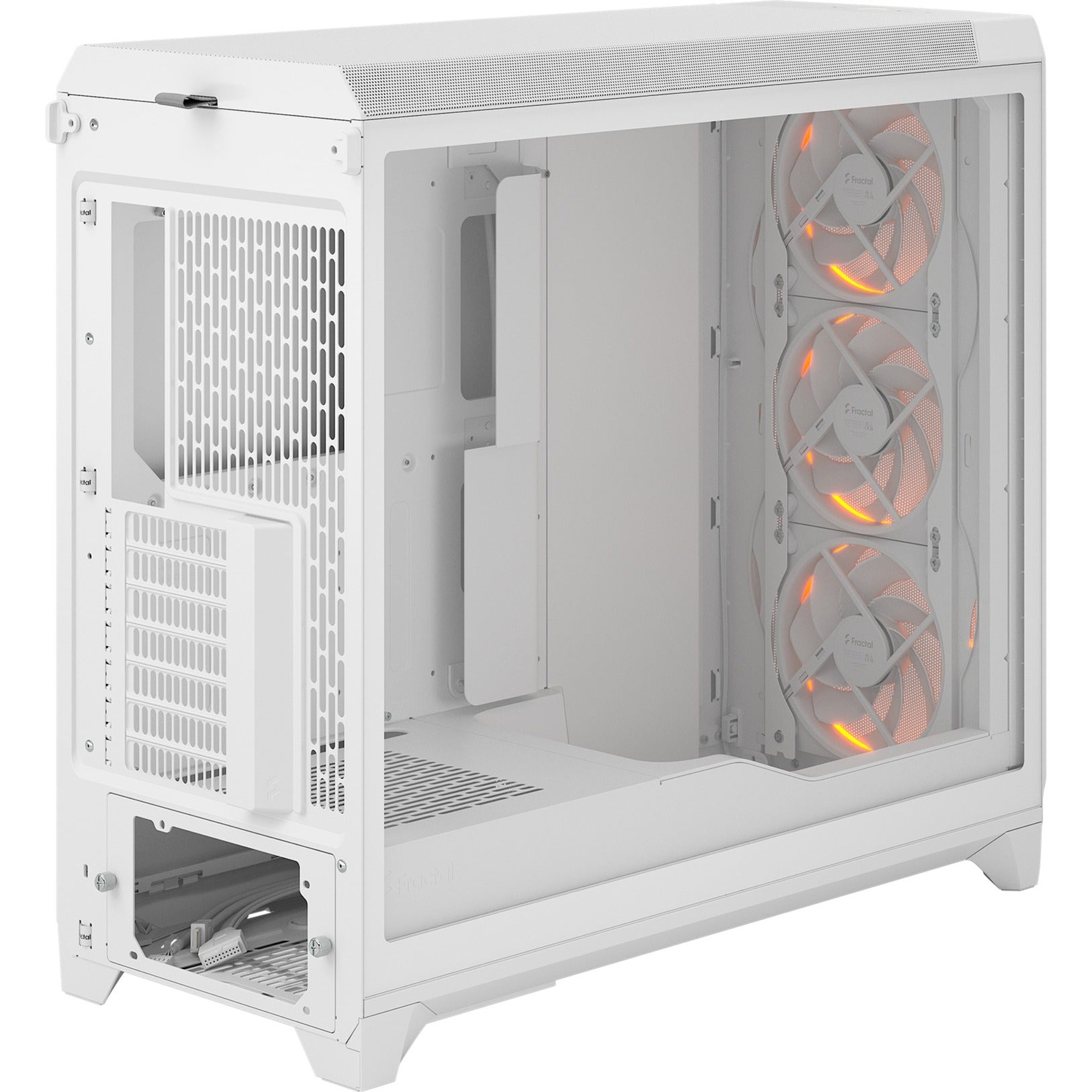 Fractal design meshify 3 xl rgb big tower behuizing (wit | 2x usb-a | 1x usb-c | rgb | tempered glass)