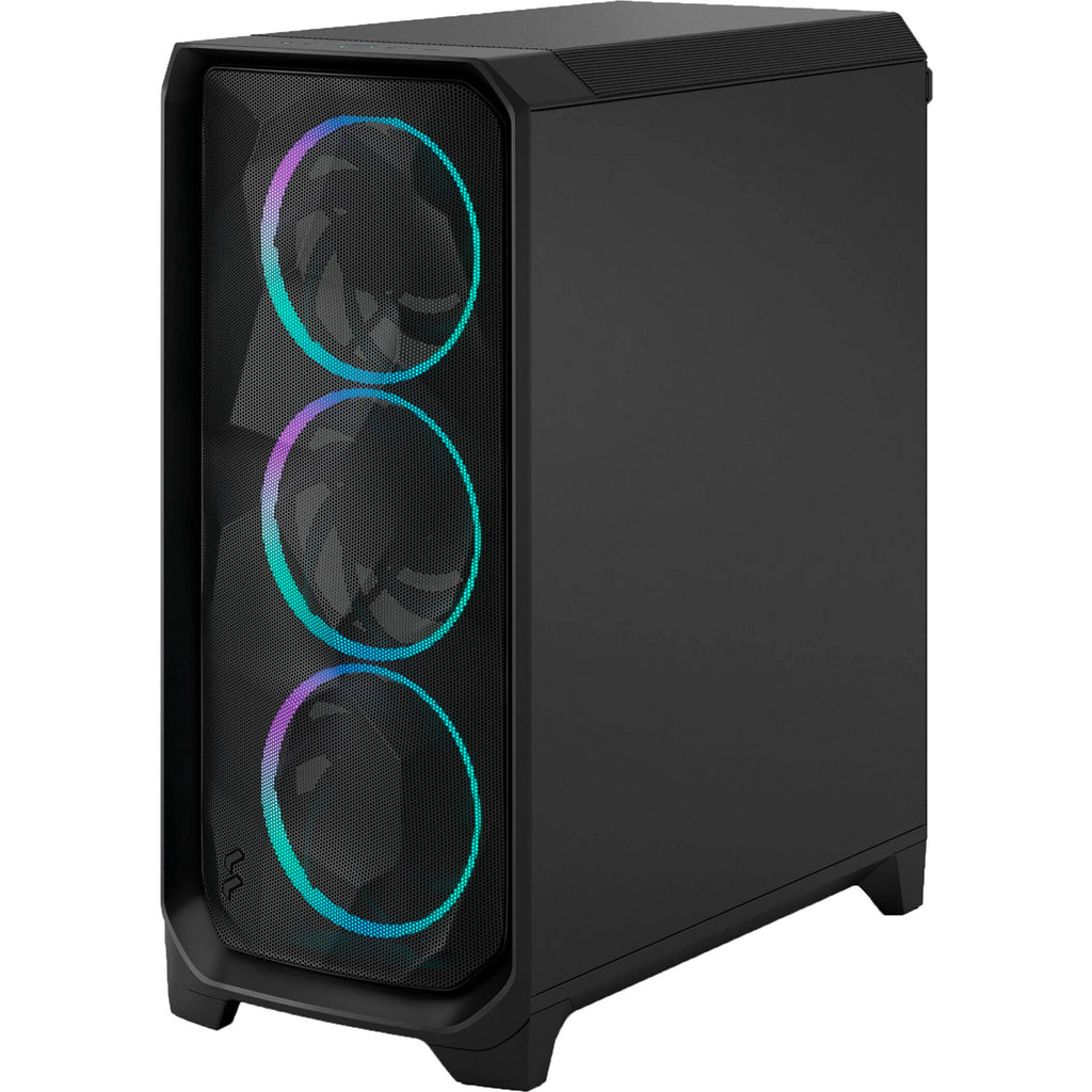 Fractal design meshify 3 rgb midi tower behuizing (zwart | 2x usb-a | 1x usb-c | rgb | tempered glass)
