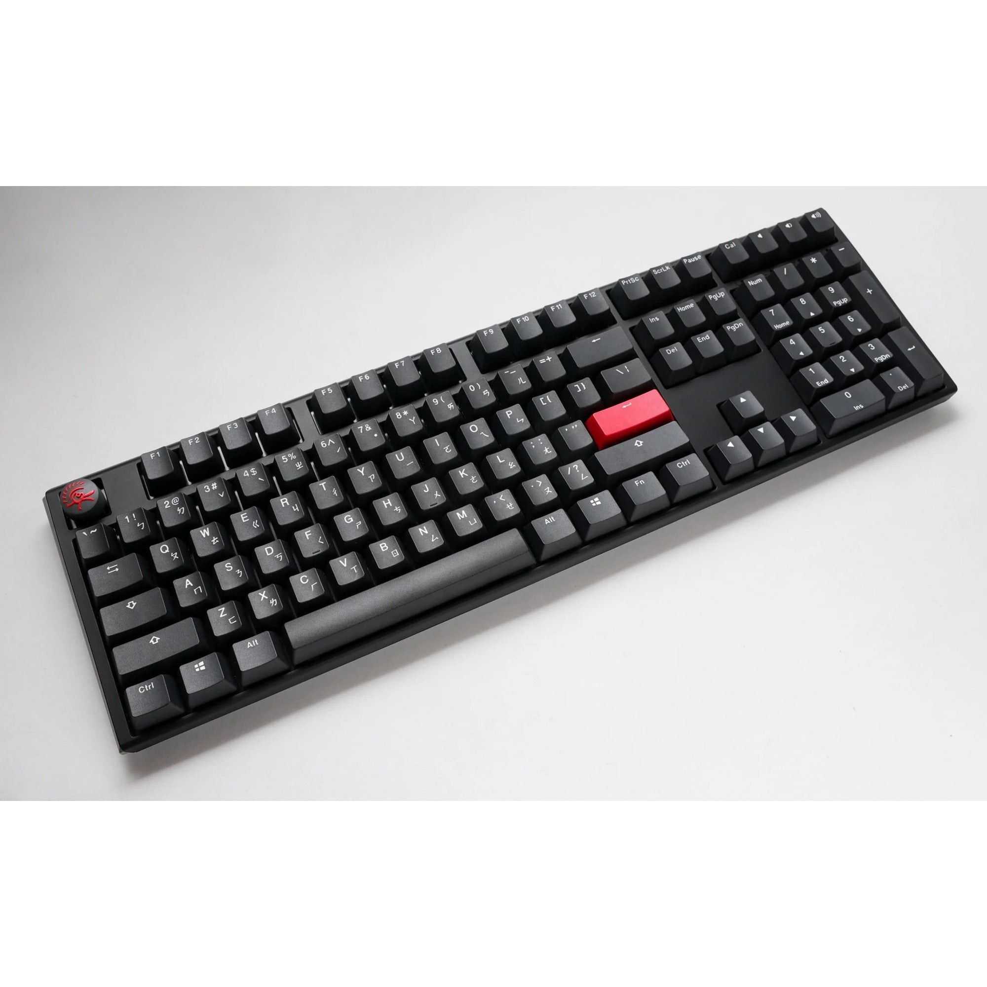 Ducky one 3 carbon black mechanisch toetsenbord (carbon, us lay-out (qwerty), cherry mx brown, 100%, pbt double shot, hot swap)