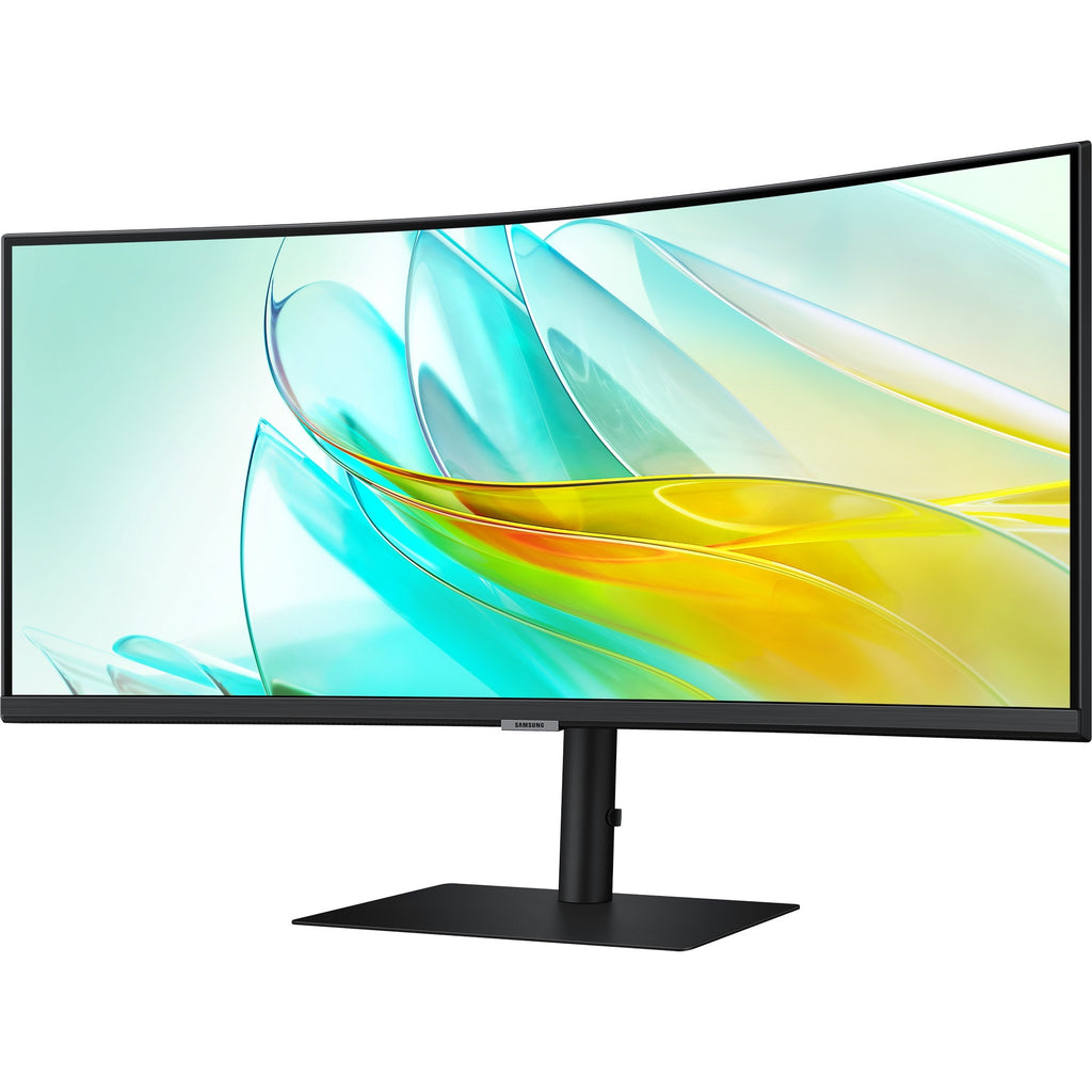 Samsung viewfinity s6 s65uc 34 curved ultrawide monitor (zwart, hdmi, displayport, 3x usb-a, usb-b, usb-c, rj-45)