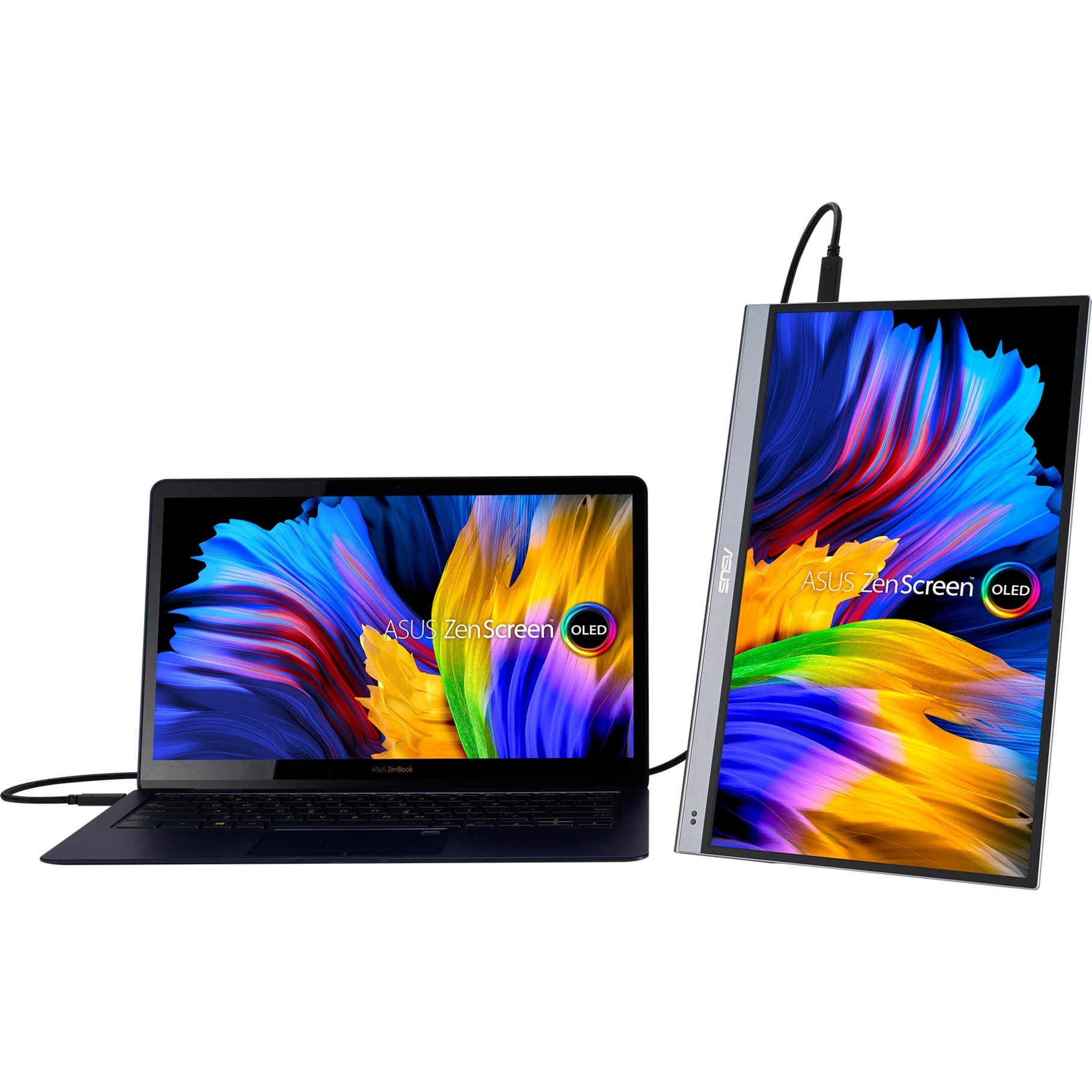 Asus zenscreen oled mq16ahe 15.6 monitor (zilver, usb-c, mini hdmi)